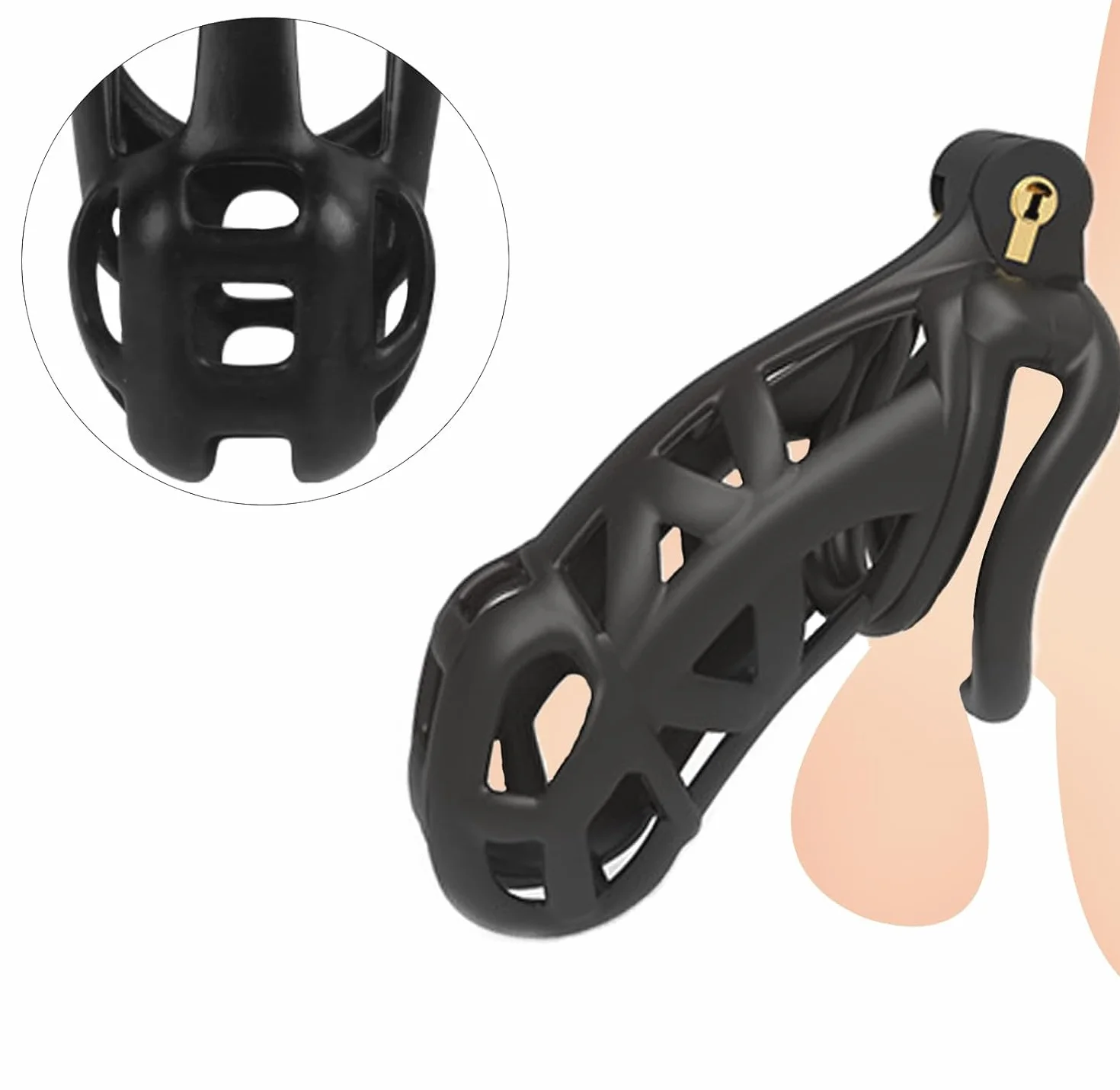 Support léger en résine structure 3D anti-chute antivol Sangle secondaire complémentaire 4 boucles F408