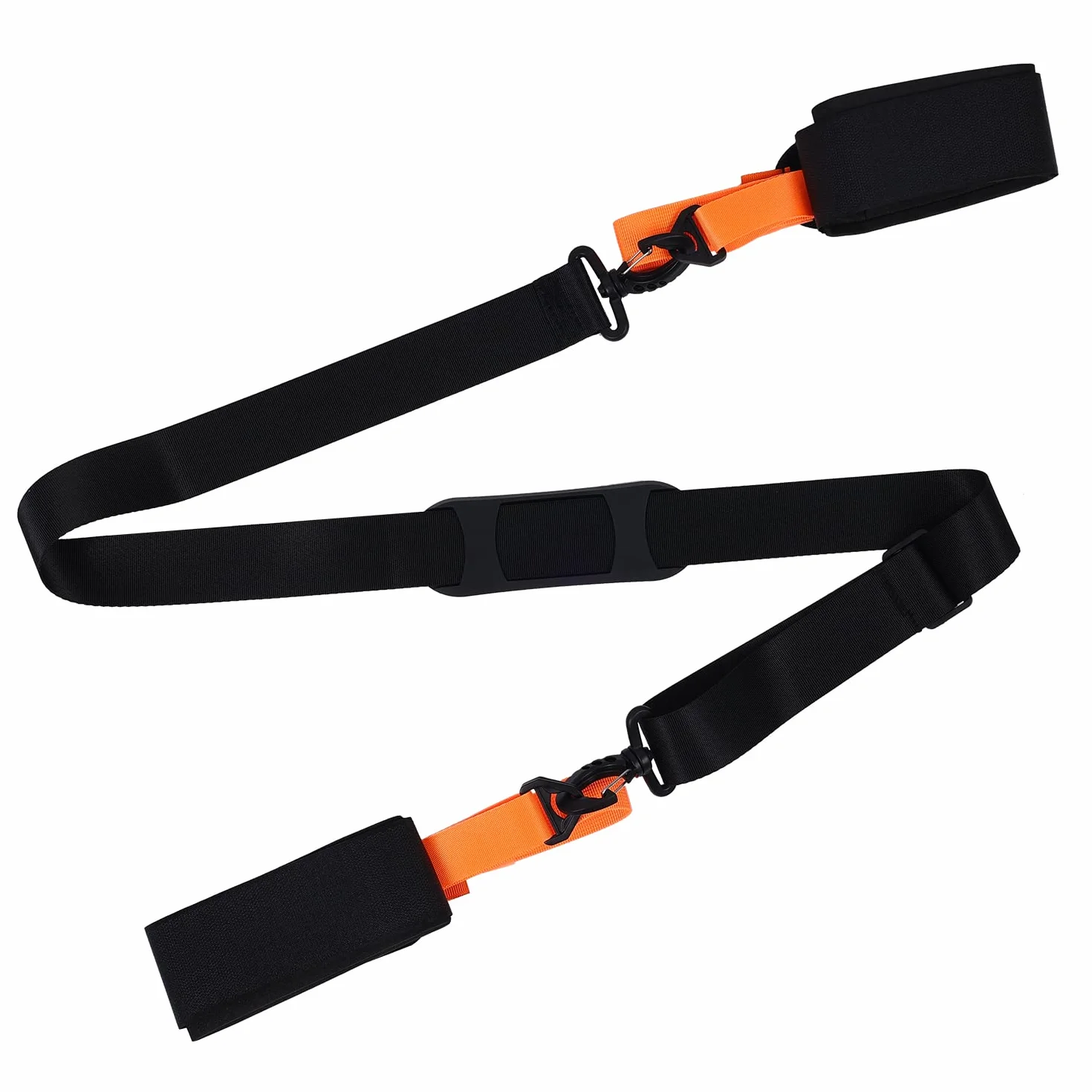 Sangle Baton de Ski Réglable Rembourrée Transport Ski Accessoires Ski Adultes Adolescents Snowboard