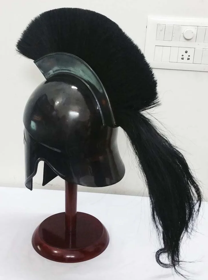 Casque grec corinthien Thorinstruments réplique Spartiate médiéval avec support