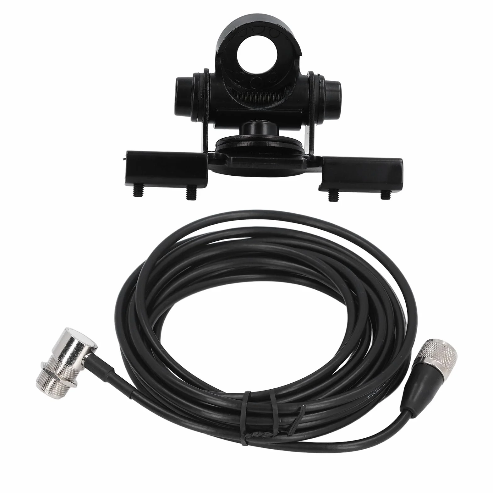 Support d'Antenne Radio Mobile Réglable 360° avec Câble Coaxial PL259 16,4 Pieds pour Nagoya RB 400 Vertex