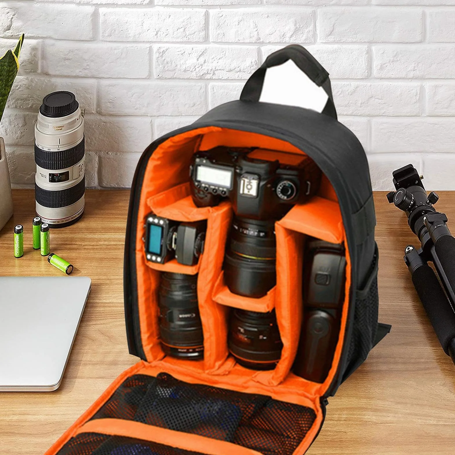 Sac à Photographie Voyage | Pochette étanche pour Appareil Photo avec Support de Trépied | Sac à Dos Photo Résistant à L'usure