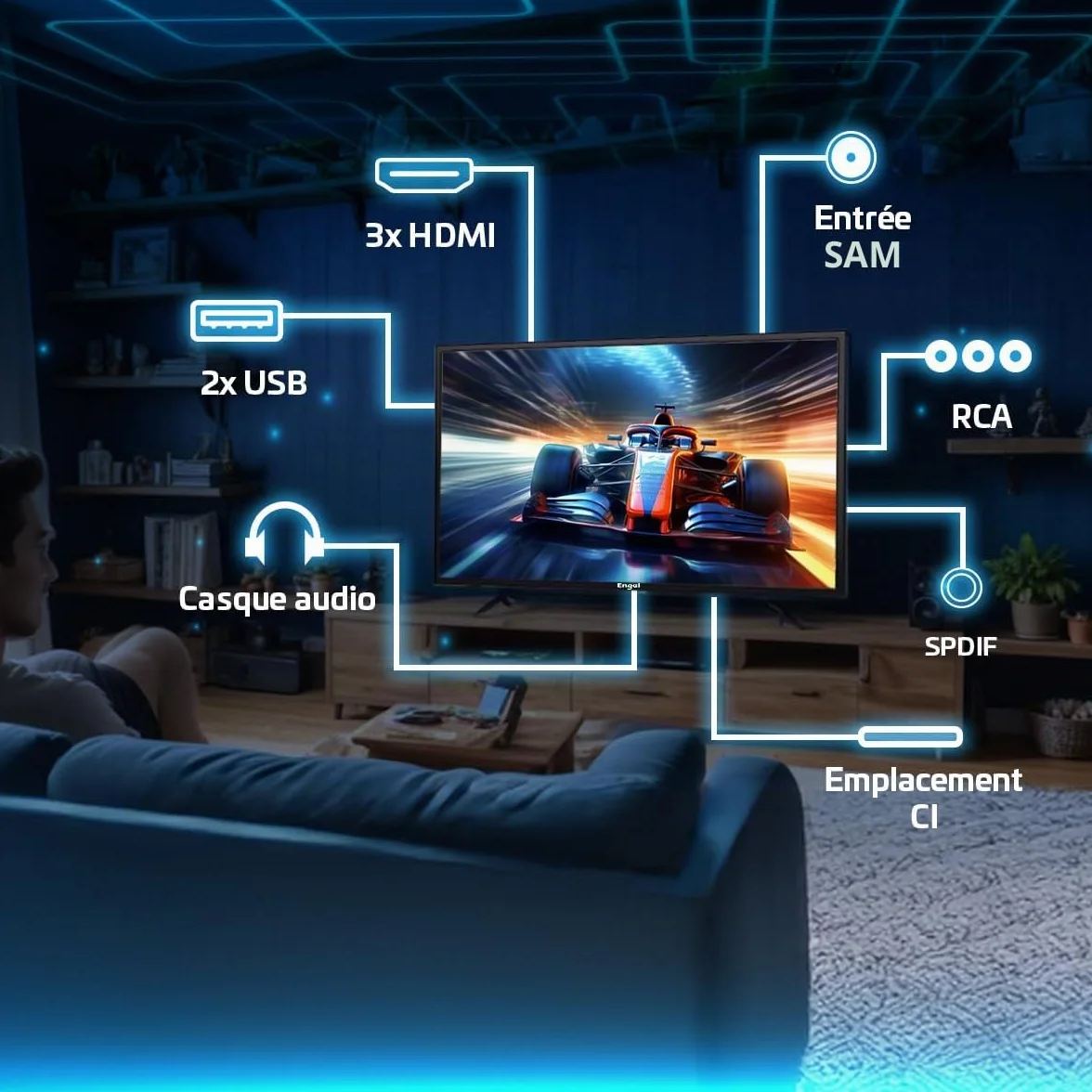 Engel LE2466T2 24" LED HD Televisione