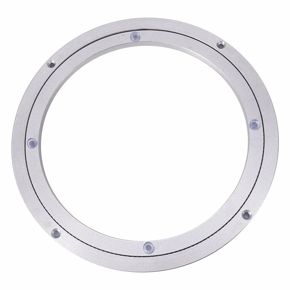 Plateau Tournant en Alliage d'Aluminium Lourd pour Décoration de Gâteaux et Support TV - Plateau Pivotant avec Roulement à Billes, Installation Facile, Diamètre 10 Pouces