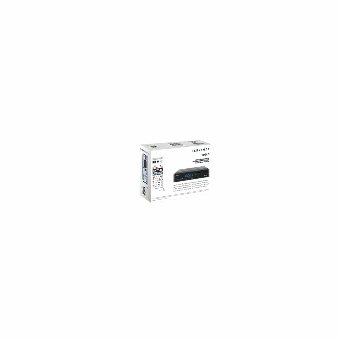 SERVIMAT Vega 3 Récepteur TV Satellite Full HD TNTSAT V6 Astra 19.2E