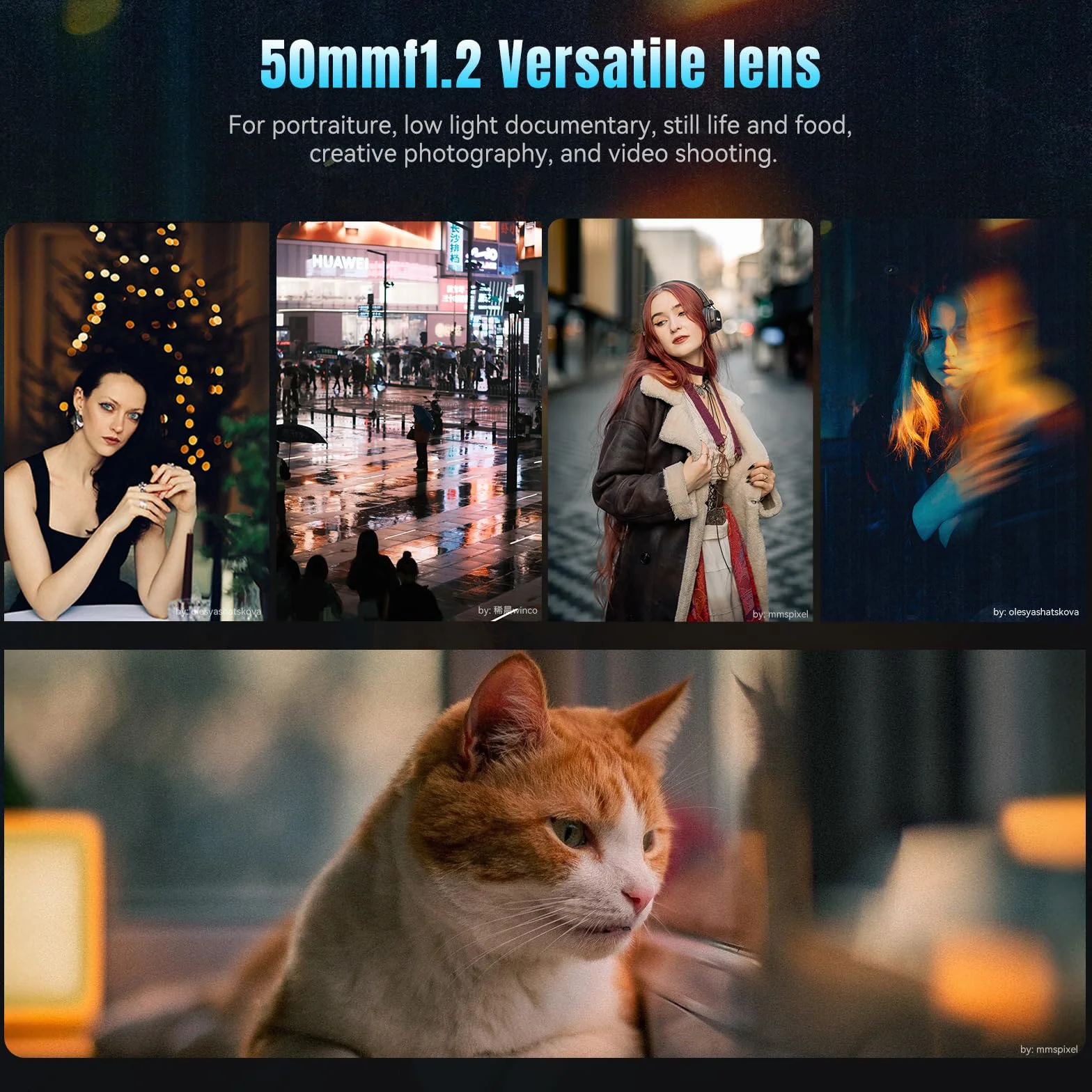 7Artisans 50mm F1.2 Objectif Sony E-Mount APS-C Manuel Focus