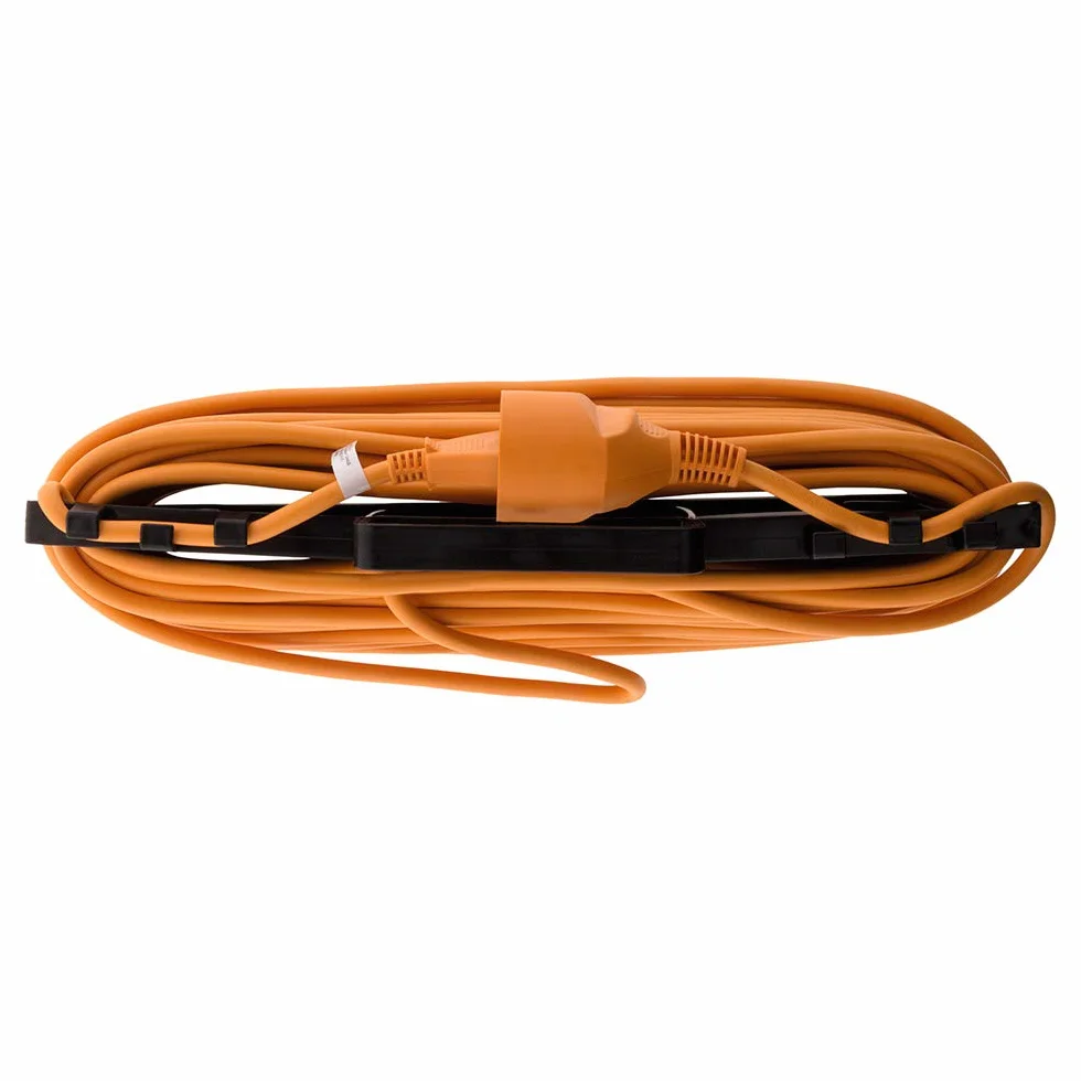 Prolongateur Jardin 2x1,5mm² 25m - Orange - Zenitech