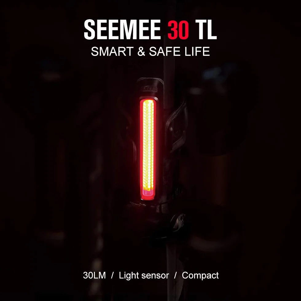 OLIGHT SEEMEE 30C Feu Arrière Vélo 30 Lumens 800 Mètres IPX6 Type C