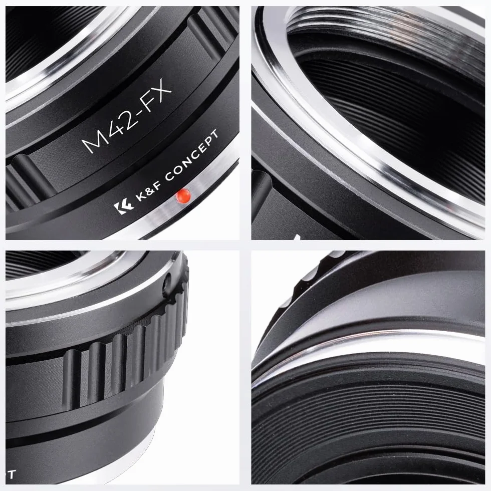 K&F CONCEPT Bague d'adaptation M42-FX pour appareil photo Fuji Fujifilm FX XPro1 X-Pro1 - 42 mm