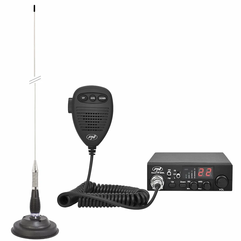 Radio CB CBI Escort HP 8000L ASQ z antenną PNI ML100
