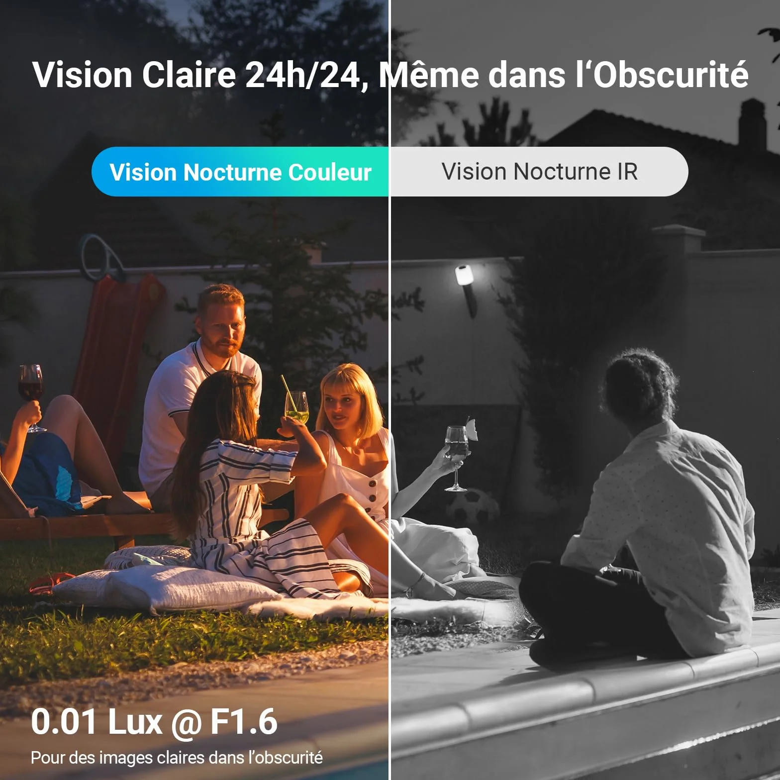 EZVIZ CB8 Lite 4MP+5W Caméra Extérieure sans Fil 2K+ WiFi 6 PT avec Détection de Personnes et Véhicules