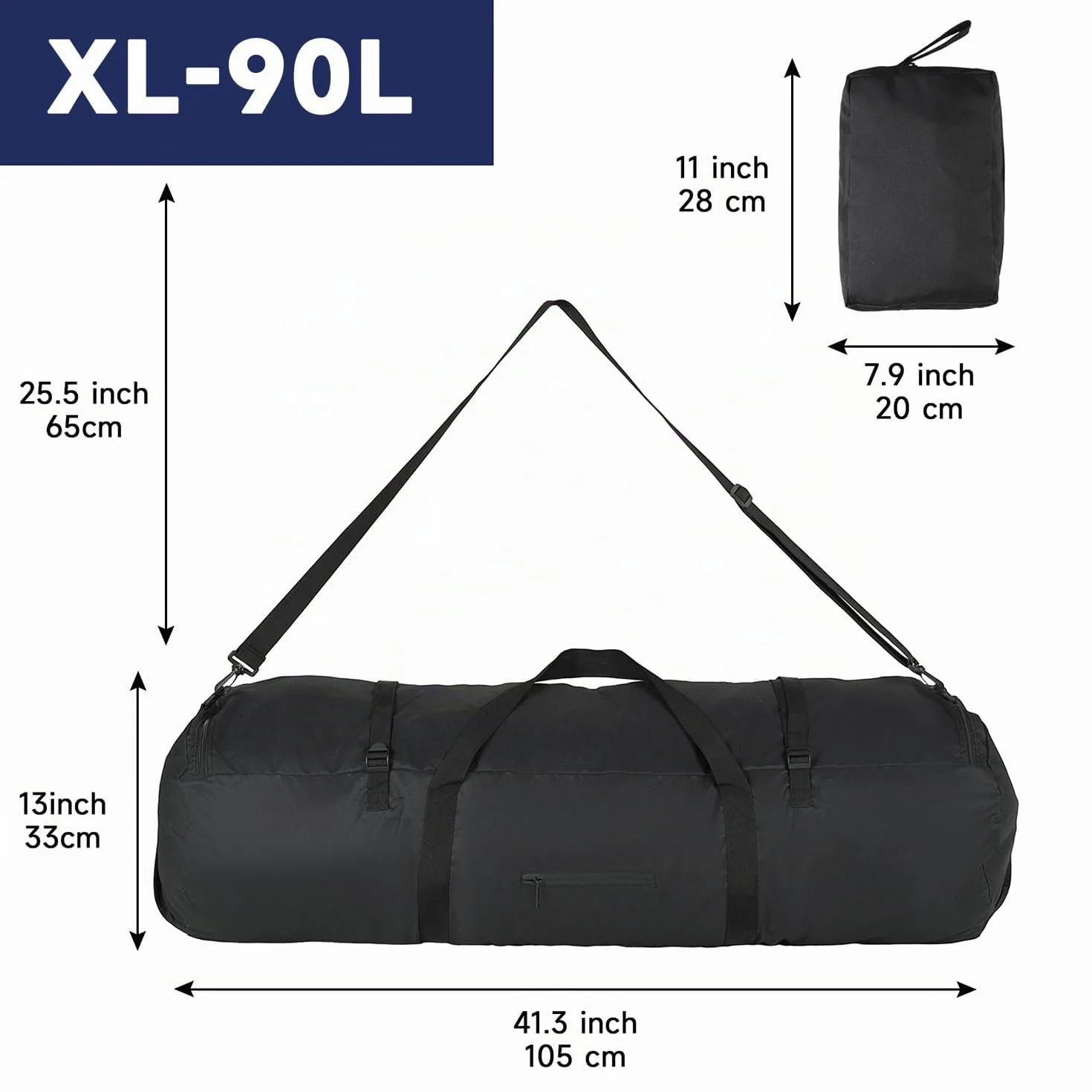 Arxus Sac de Sport 30L 50L 90L Grand Sac de Voyage avec Bandoulière