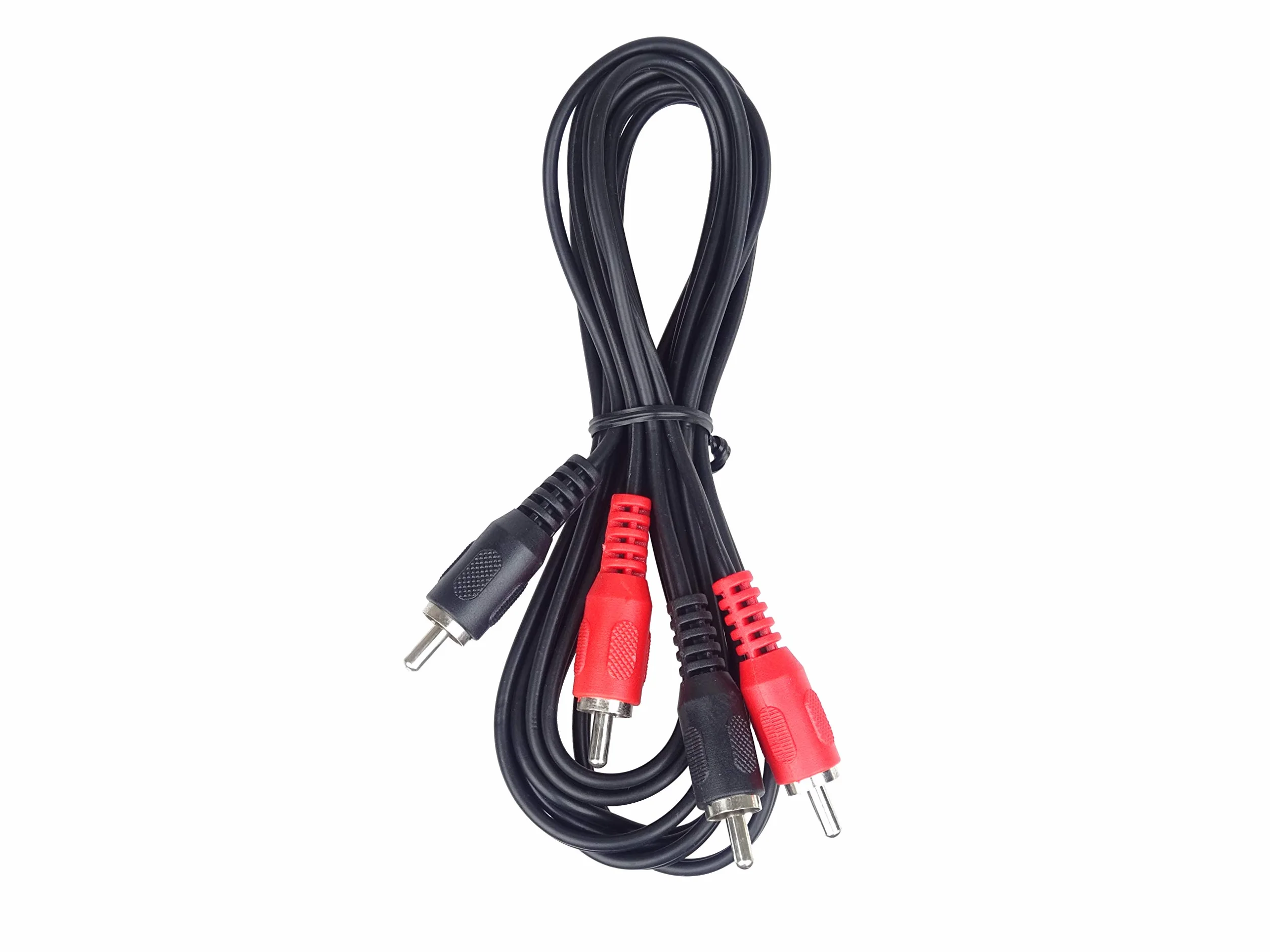 PremiumCord Câble RCA 2m, 2X Fiche vers 2X Fiche, Câble de Connexion Audio Vidéo, Stéréo, pour TV, Téléphones Portables, Mp3, HiFi, Couleur Noir