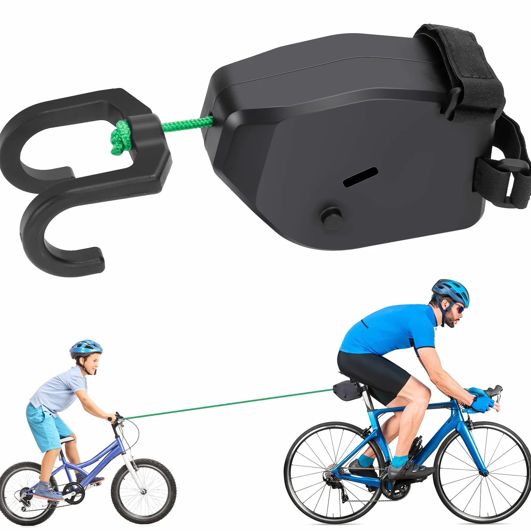 Sangles de Remorquage Rétractable 2,5 m 225 kg pour Vélo