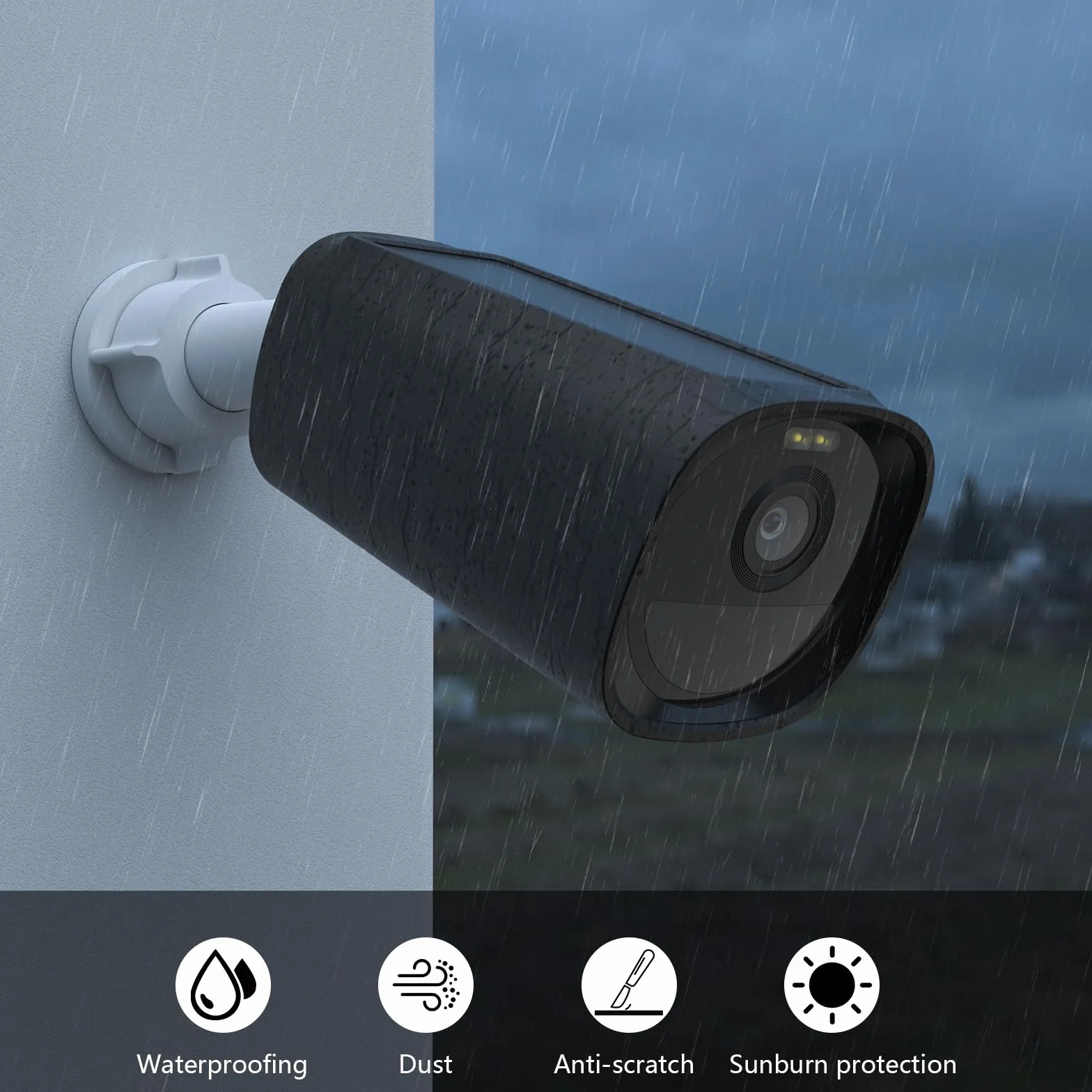 Coque en silicone pour caméra solaire eufyCam E40 - Étanche - En silicone - Pour caméra solaire eufy Security eufyCam E40
