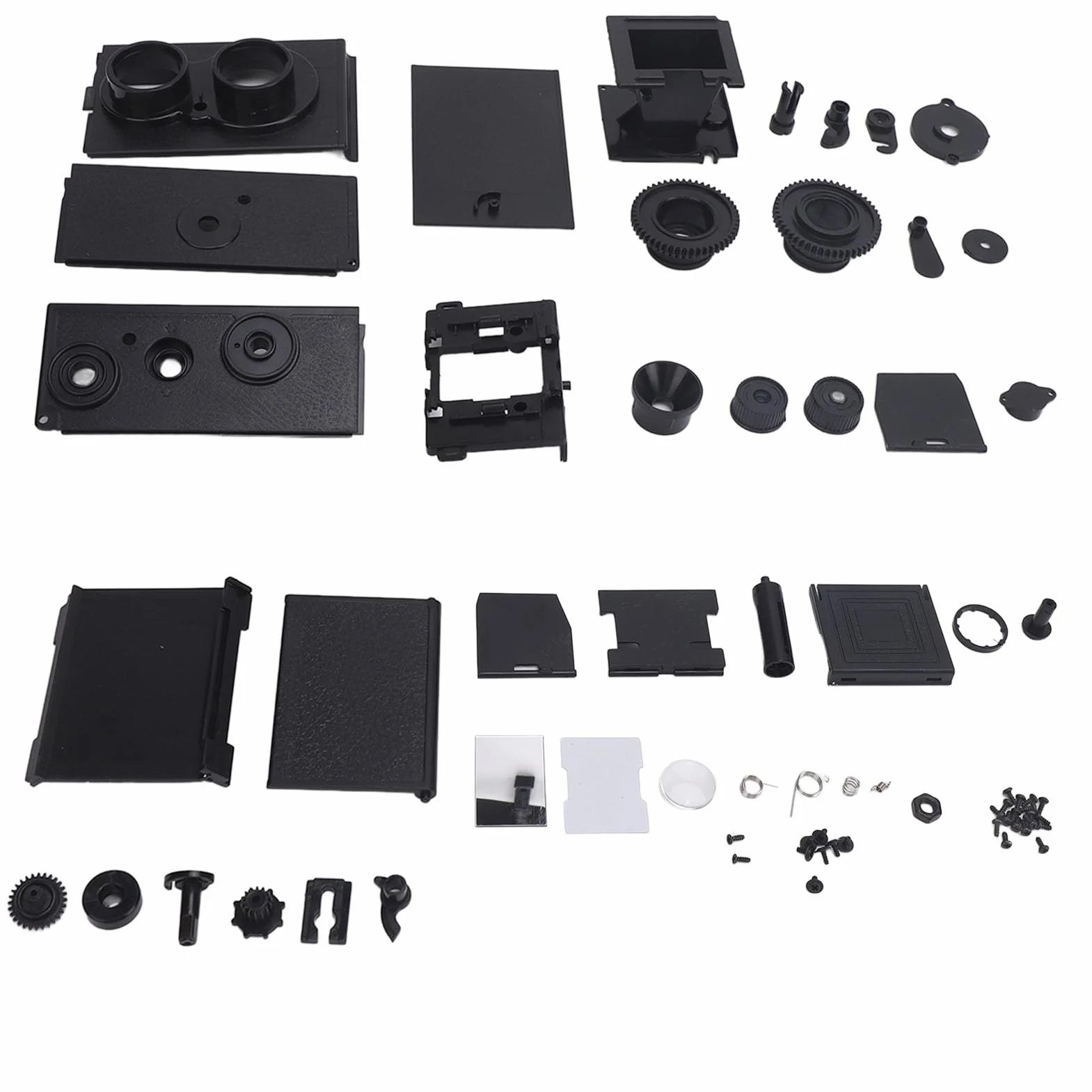 Appareil Photo TLR Rétro Classique DIY, Kit Réflexe à Double Objectif, Film 35MM, Longueur Focale D'objectif 47mm, pour Film 35MM 135