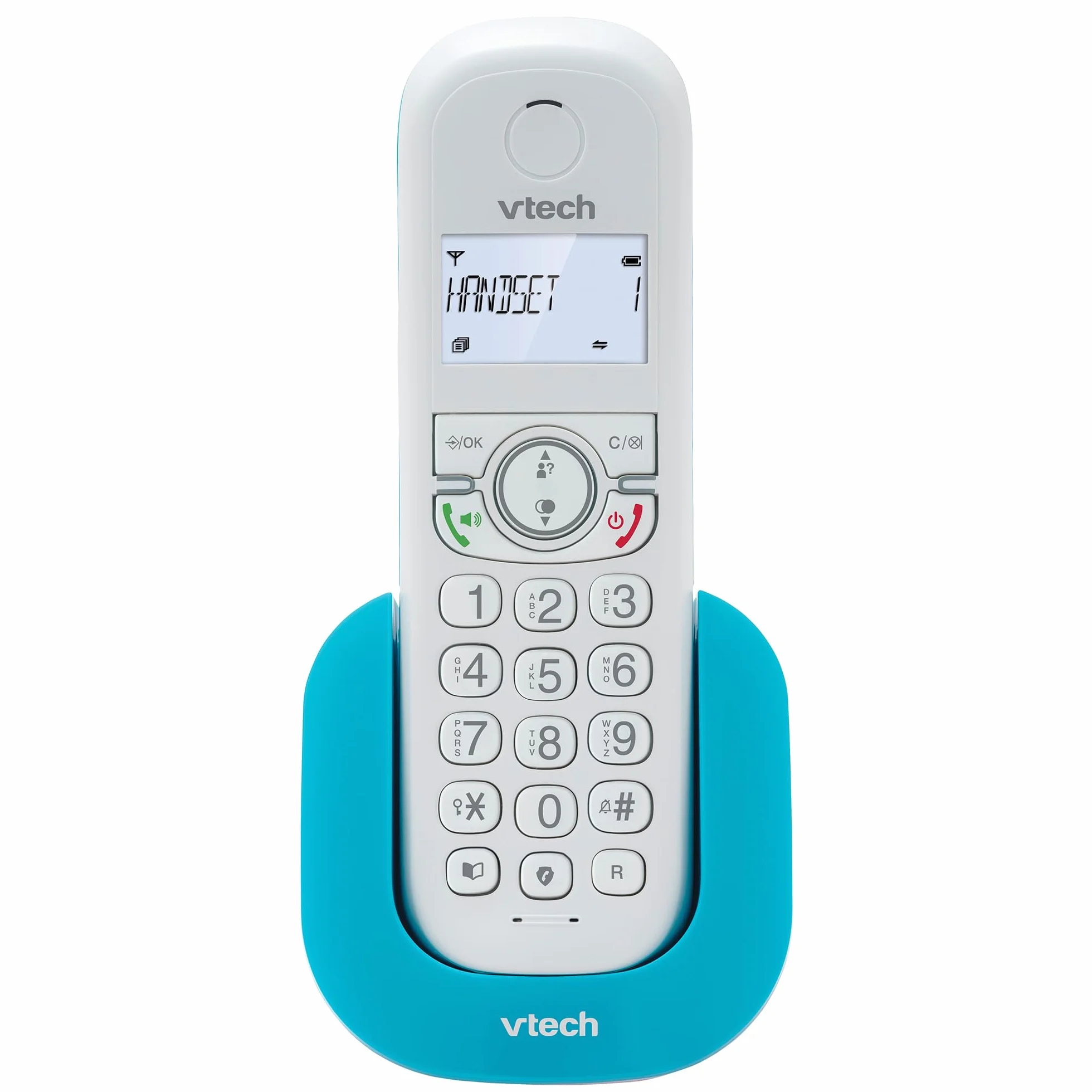 VTech CS1500 Téléphone sans Fil DECT Double Charge avec Blocage d'appel, Identification Appelant, Haut-Parleur Mains Libres