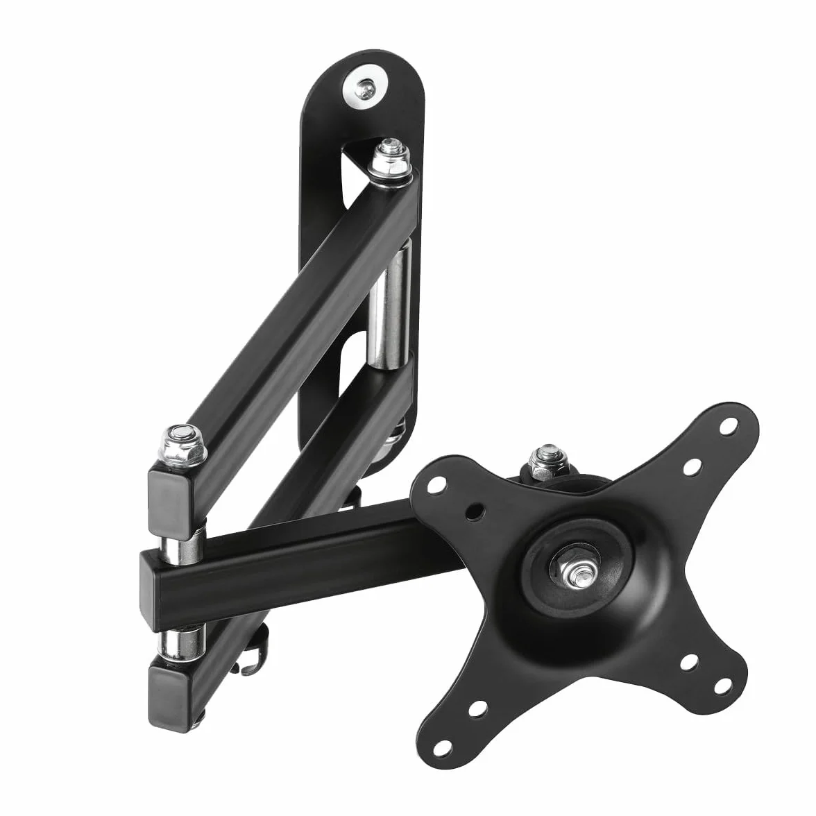 suptek Support TV Mural pour Moniteur et Télévision Plat/Incurvé de 15-32 Pouces, Rotation à 360° Inclinaison 20°, VESA 75x75 / 100x100mm jusqu'à 13 kg, Support Mural TV, Noir, MA2720