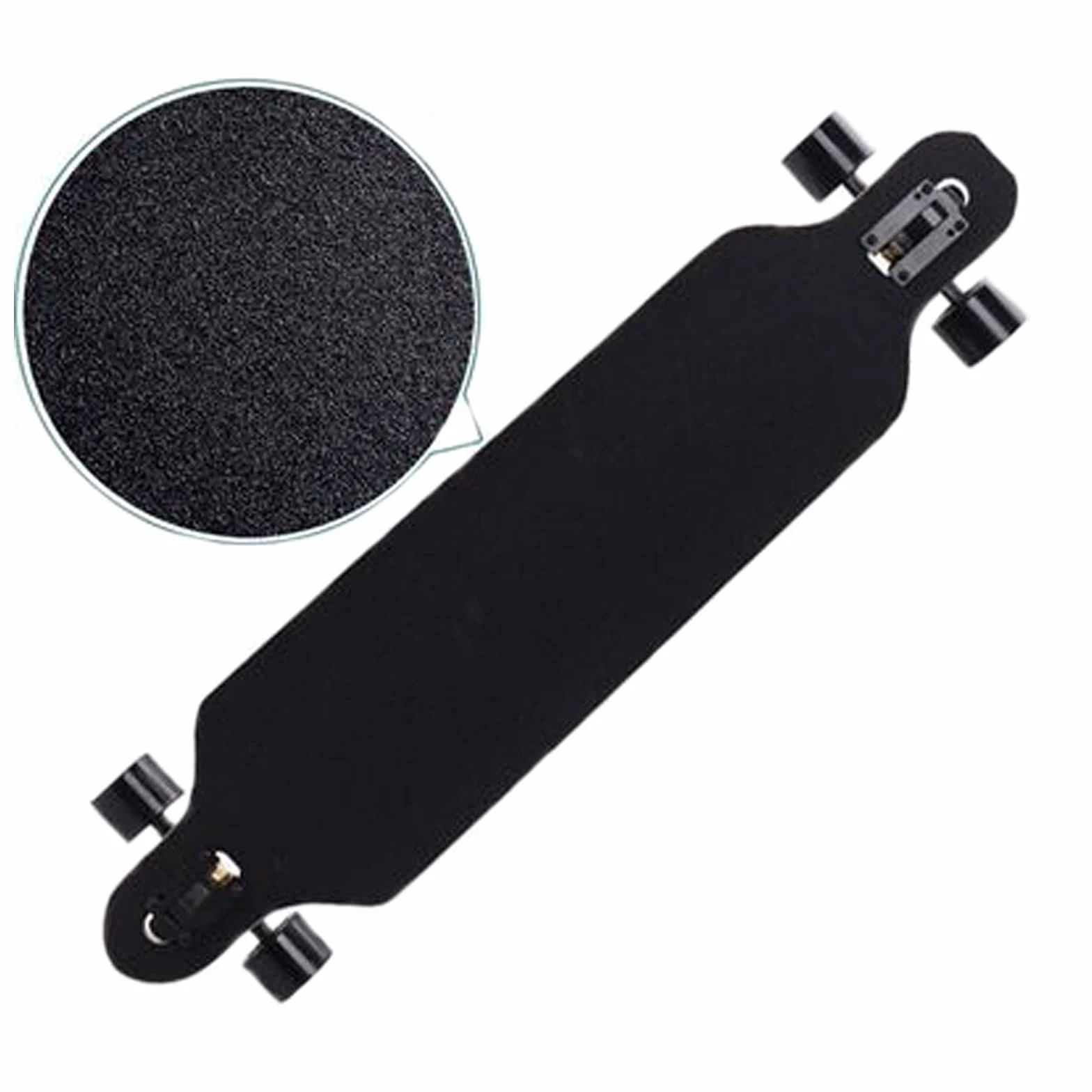 Papier de Verre Grainé Antidérapant Ruban de Skateboard Noir 81x21 cm Professionnel