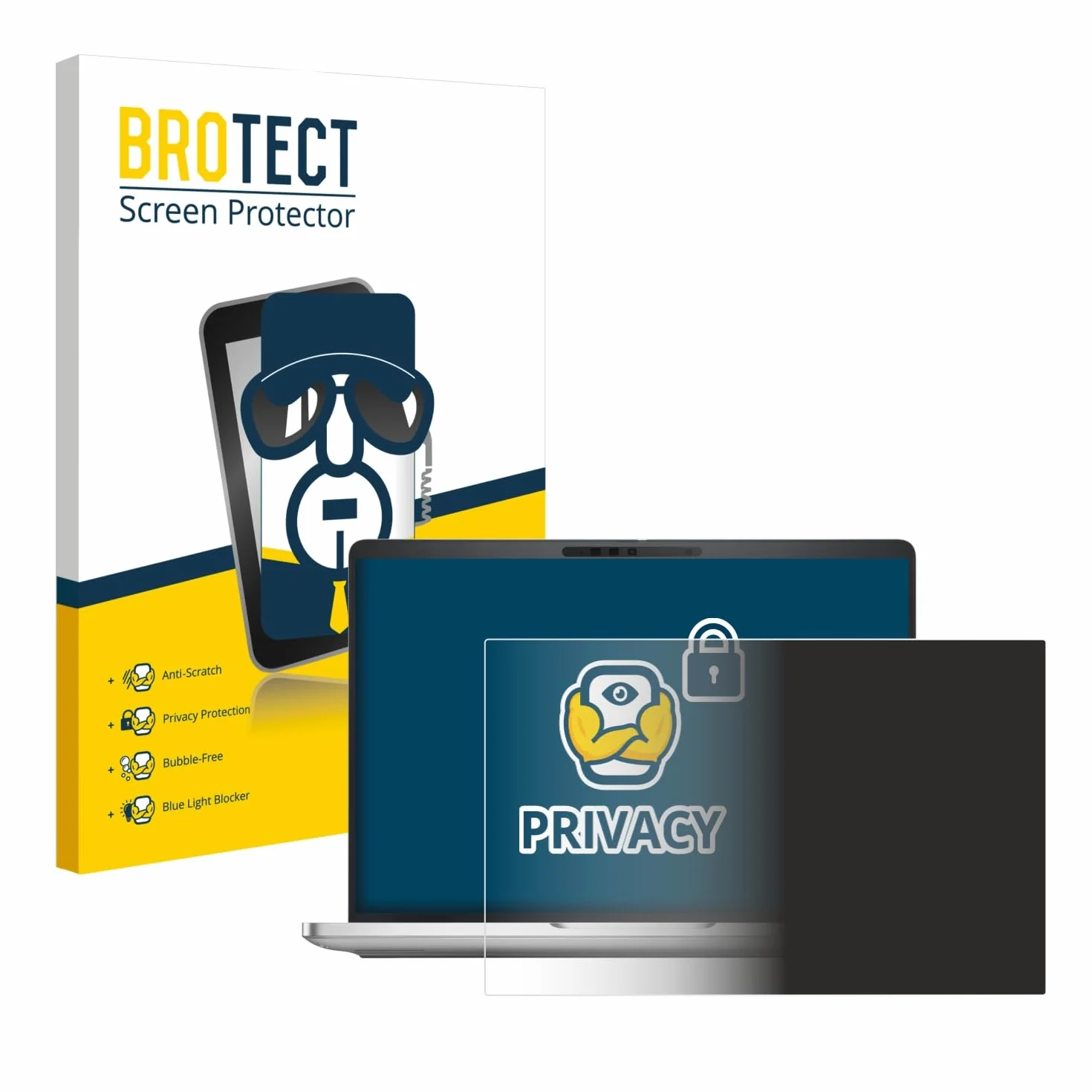 brotect Protection Anti-Espion pour Dell Pro 13 Plus Laptop PB13250 [Anti-Spy, Privacy Film, Écran de Confidentialité, filtre de lumière bleue]