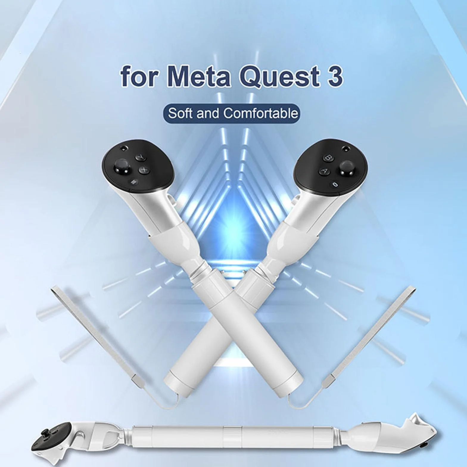 Extension de poignée Meta Quest 3 Quest Pro VR - Autocollant - Accessoire golf