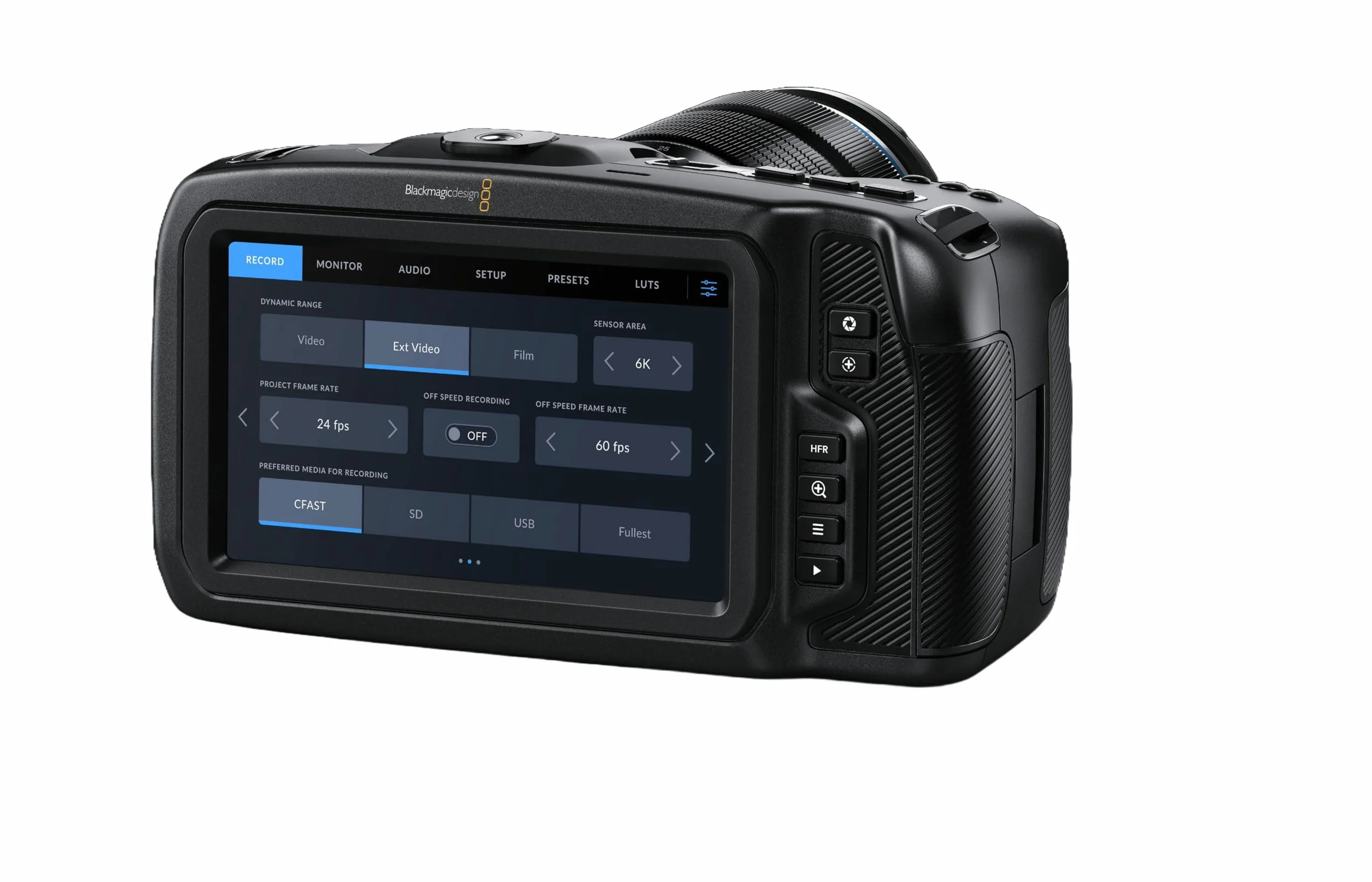Blackmagic Design Pocket Cinema Camera 4K Caméscope portatif Noir 4K Ultra HD Micro Four Thirds RAW
