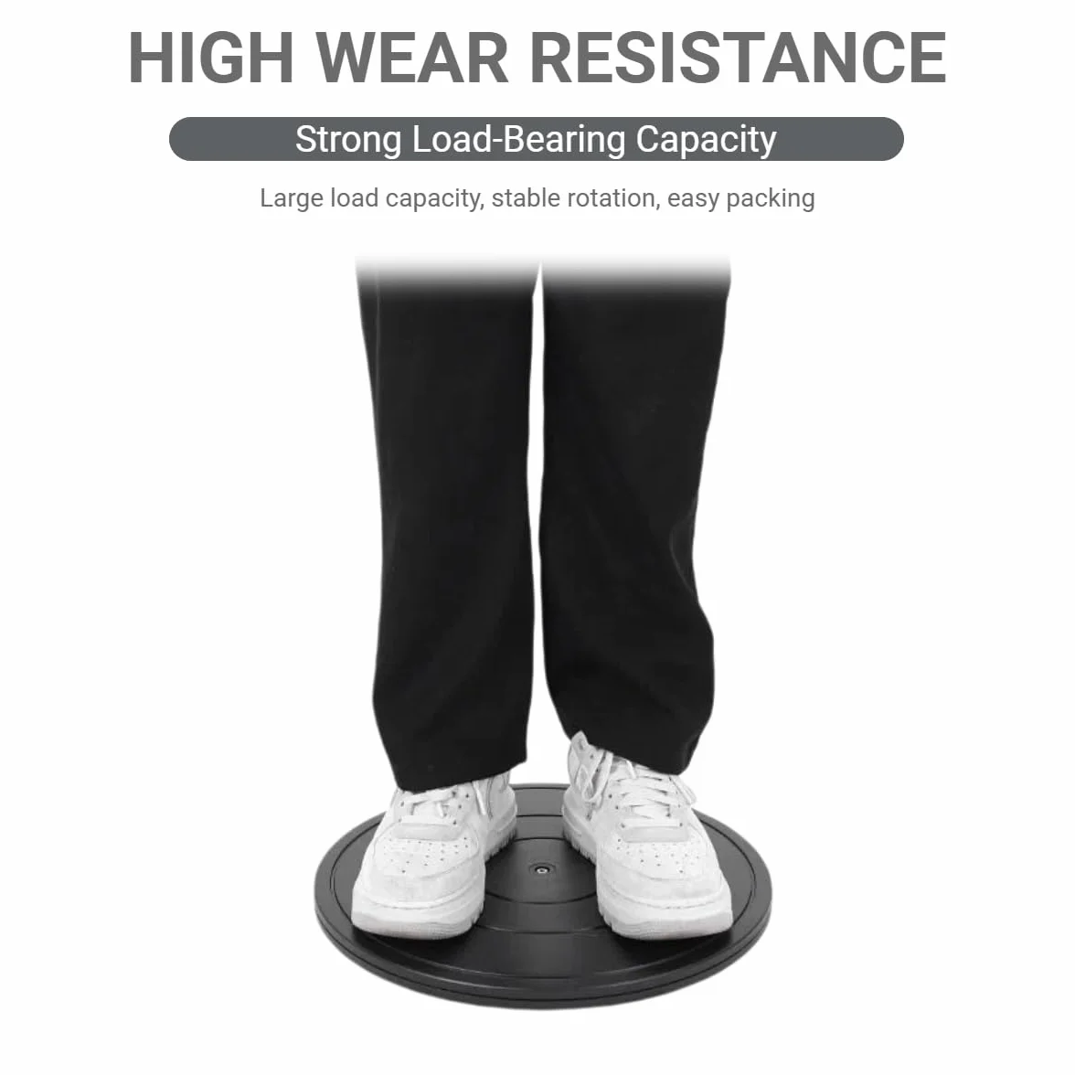 40cm Plateau Tournant Universel,Solide Plateau Tournant à 360°,Support Pivotant à 360 Degrés avec Roulements à Billes en Acier pour Plantes en Pot Haut-Parleurs Ordinateurs Portables Moniteurs