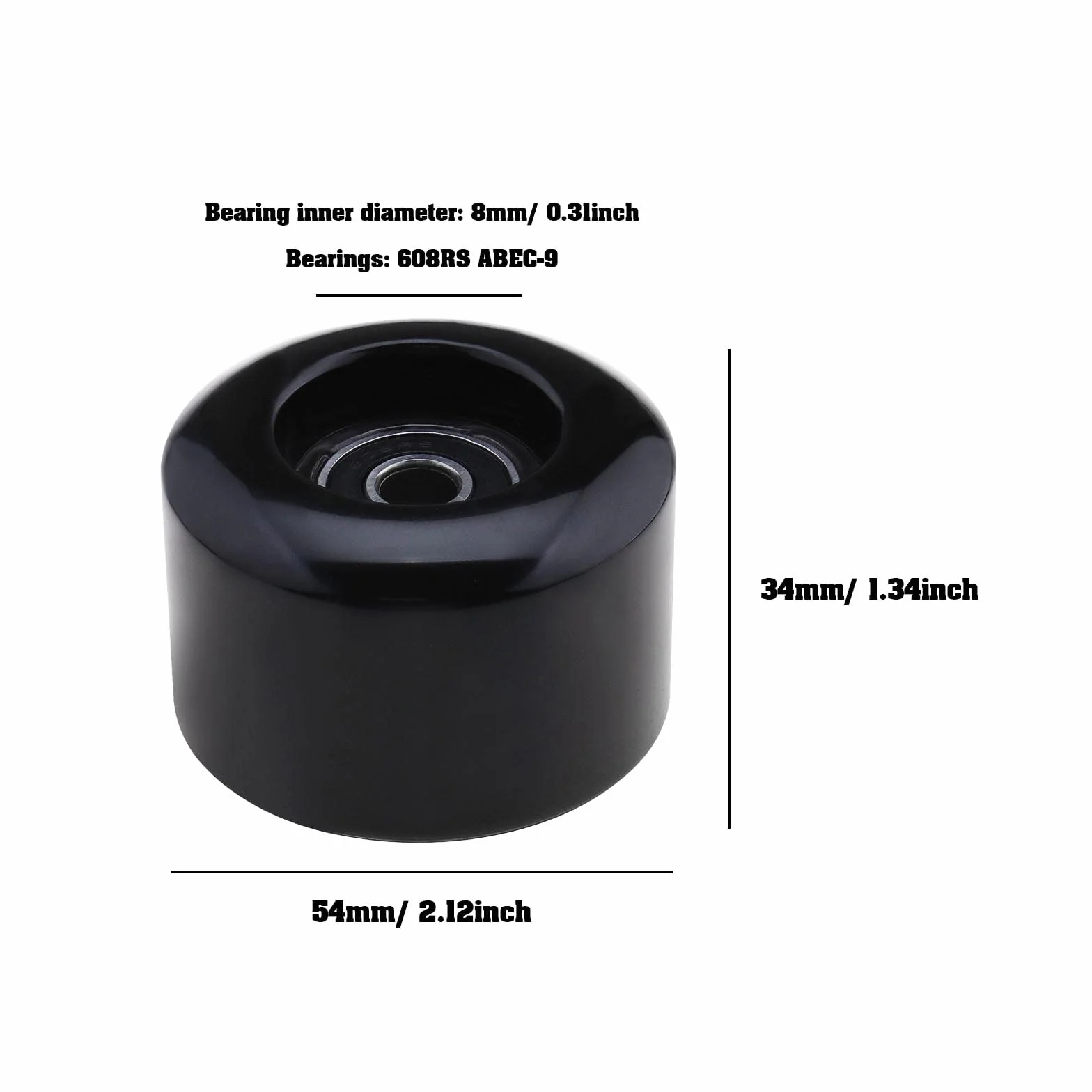 Patins à roulettes Roues 54mm 80A Dureté ABEC-9 608RS Quad Rechange