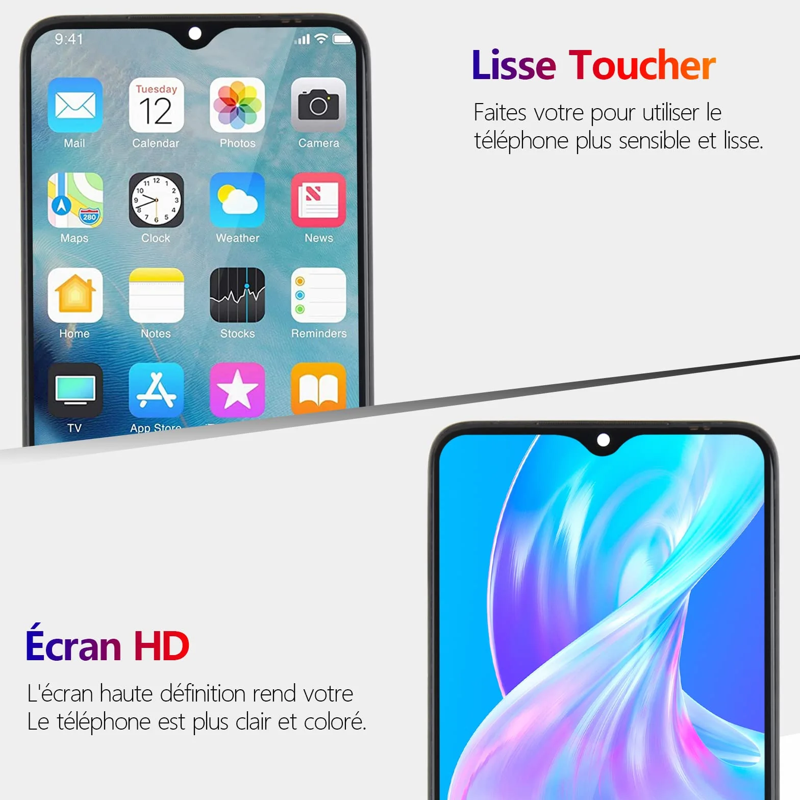 RongZy Écran LCD De Remplacement pour 6.67" Xiaomi Redmi Note 10 Pro M2101K6G M2101K6R Écran Tactile Digitizer Panneau Assemblé De Réparation avec Outilse(Noir avec Cadre)