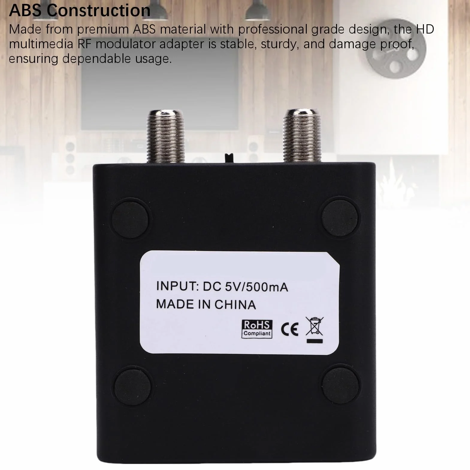 Bewinner HDM61 HDMI to RF Coaxial Modulateur Convertisseur, Pal NTSC Format, 1080p, CH3 CH4 VHF, Plug Play, RF Modulateur pour TV, Console de Jeu, PC, DVD, CCTV, DVR