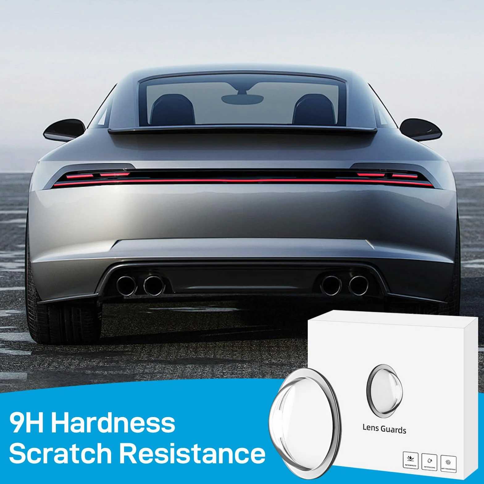 6 Pièces Protection d'objectif pour Caméra de Recul de Voiture Kit,360° Transparentes Protection de Caméra de Voiture Contre la Pluie, pour Voitures, SUV
