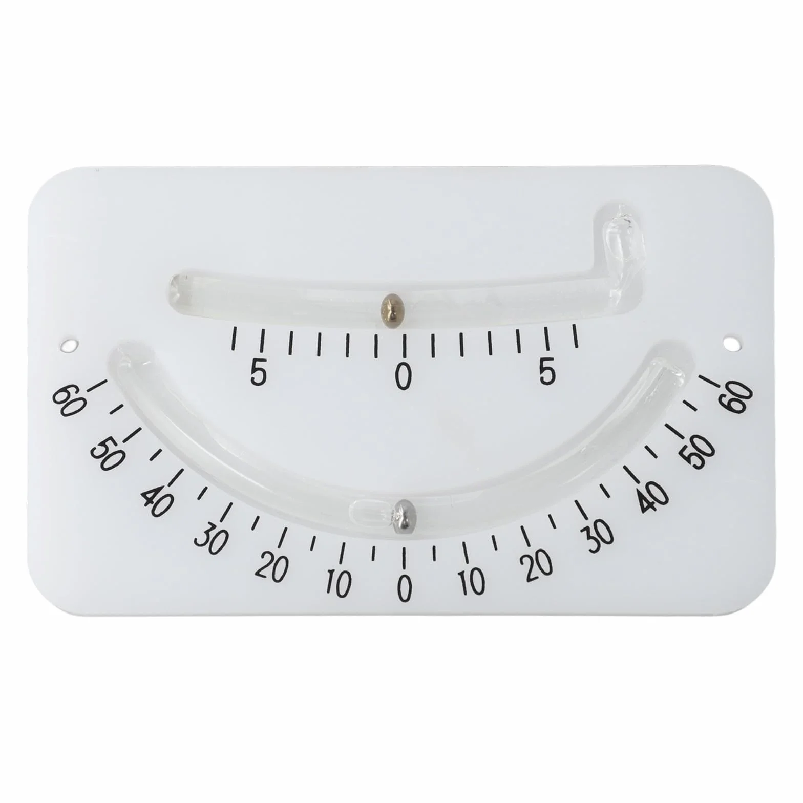 Inclinomètre professionnel pour bateau niveau d'angle marin double tube visibilité nocturne voiliers yachts blanc vert