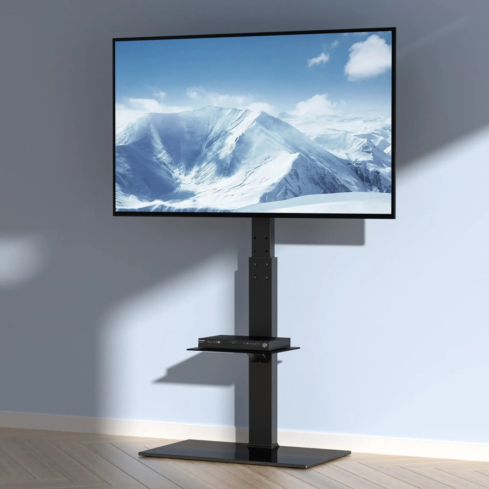 VEVOR Support TV Pivotant 81,3-216 cm, Pied Réglable en Hauteur, Charge 45 kg, VESA 400x800 mm