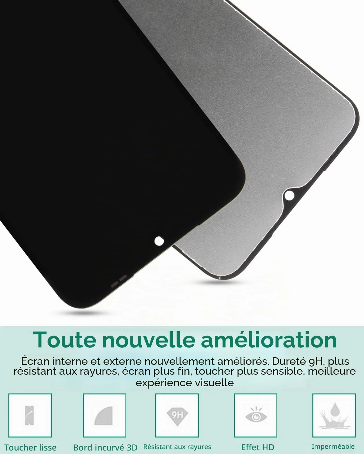 SRJTEK pour Samsung Galaxy A14 4G A145P 2023 Écran LCD de Remplacement SM-A145P SM-A145B SM-A145R Kit de réparation du numériseur Tactile (Noir, sans Cadre)