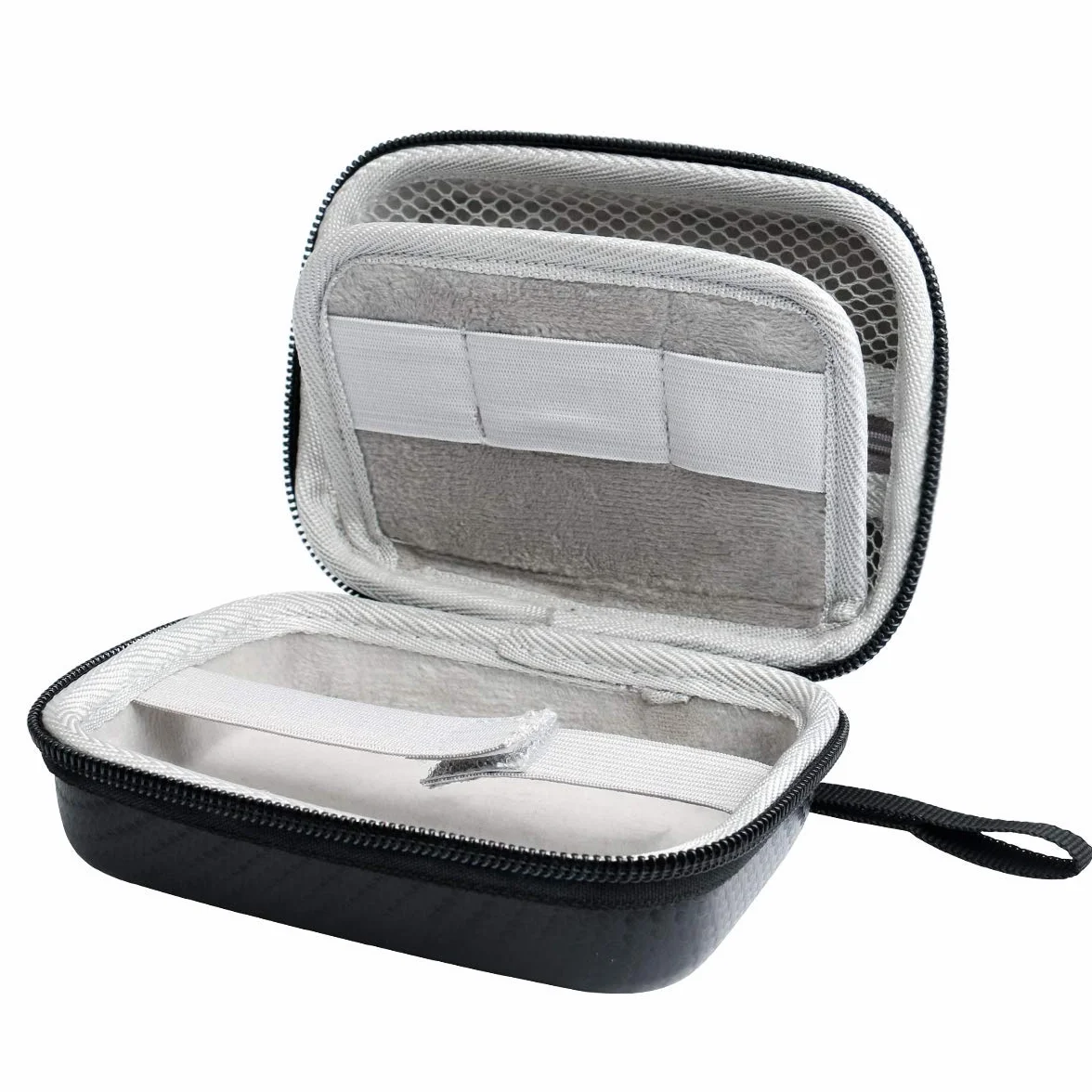 Jiusion Étui Rigide pour Carson Microscope de Poche MicroBrite Plus (MM-300 ou MM-300MU) et MicroFlip (MP-250 ou MP-250MU) Rangement de Voyage Comprenant Mousqueton et Sangle