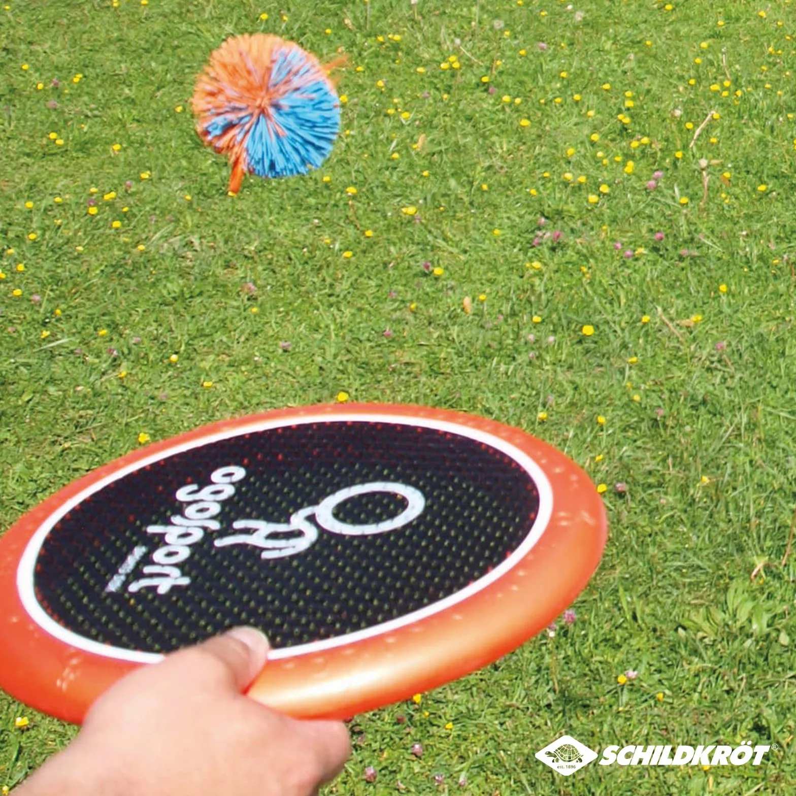 Schildkröt Ogo Sport Rechange 2 Balles Souples Ø6,5cm Bleu Jaune Orange