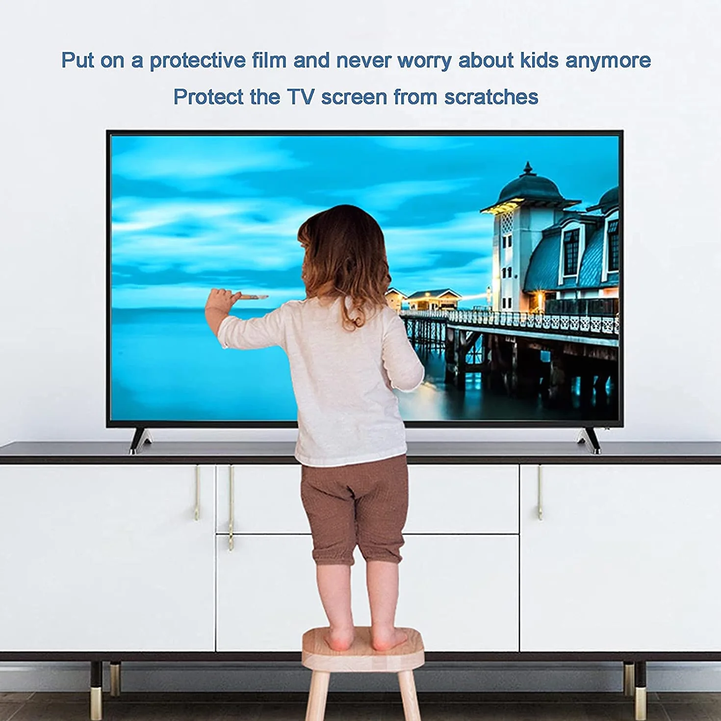 Film de protection d'écran anti-reflet anti-lumière bleue anti-rayures anti-traces de doigts 4K OLED QLED HDTV