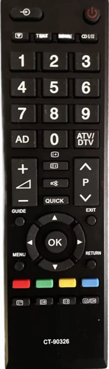 pour télécommande Toshiba ct-90326 pour télécommande Universelle Toshiba TV Aucune Programmation requise