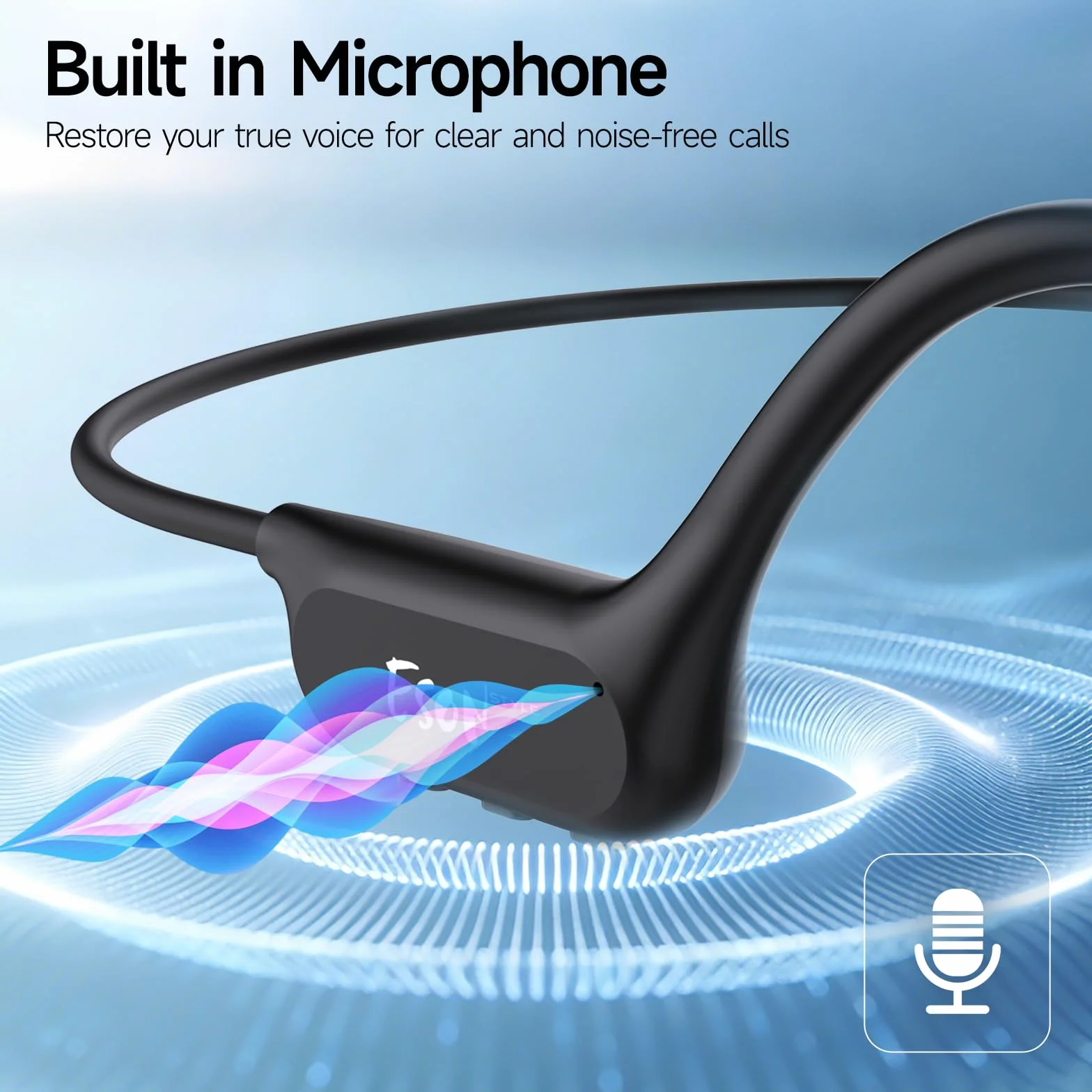 esonstyle Casque Conduction Osseuse Natation Bluetooth 6.0,Casque Étanche IP68,Ecouteur Waterproof Natation Écouteurs Ouverts sous l'eau avec MP3 8G pour Course à Pied, Cyclisme, Sport