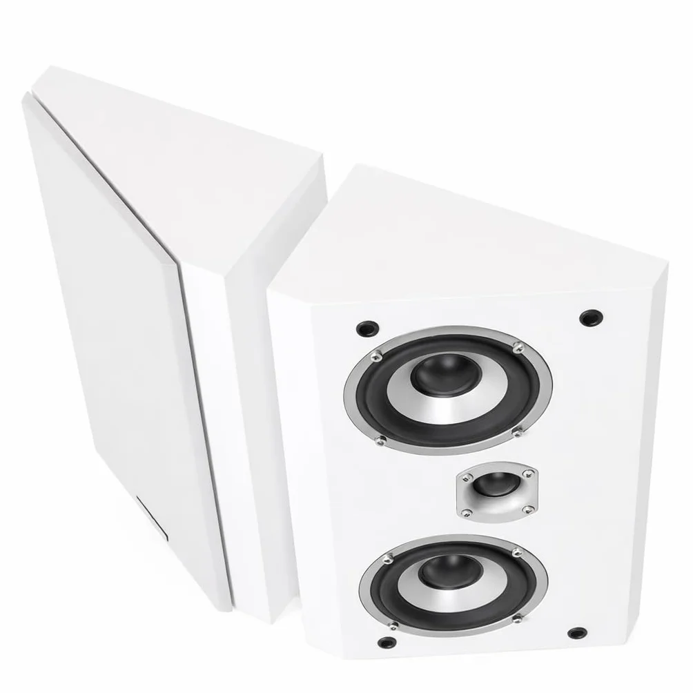 Dynavoice Magic FX-4 Blanc Enceintes Surround Home Cinéma Paire Installation Murale Plafond Compatibles Dolby Atmos