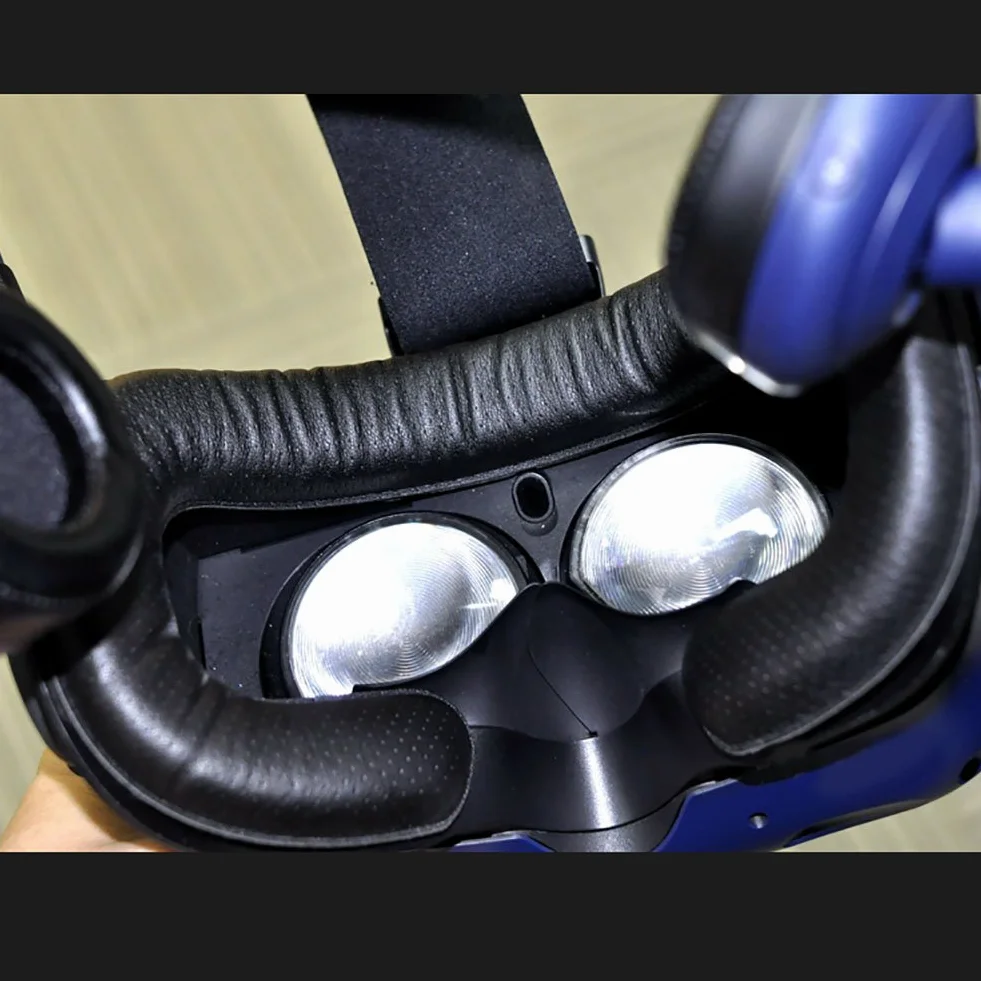 TamBee Coussinets de Rechange en Mousse pour Visage en Cuir Synthétique pour HTC Vive Pro VR Lot de 2