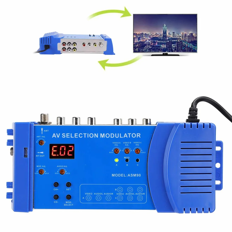 Modulateur HDMI numérique RF, modulateur VHF/UHF Double Bande Portable, convertisseur Portable Standard PAL/NTSC, modulateur AV Multiple en Option pour TV, PC, DVD