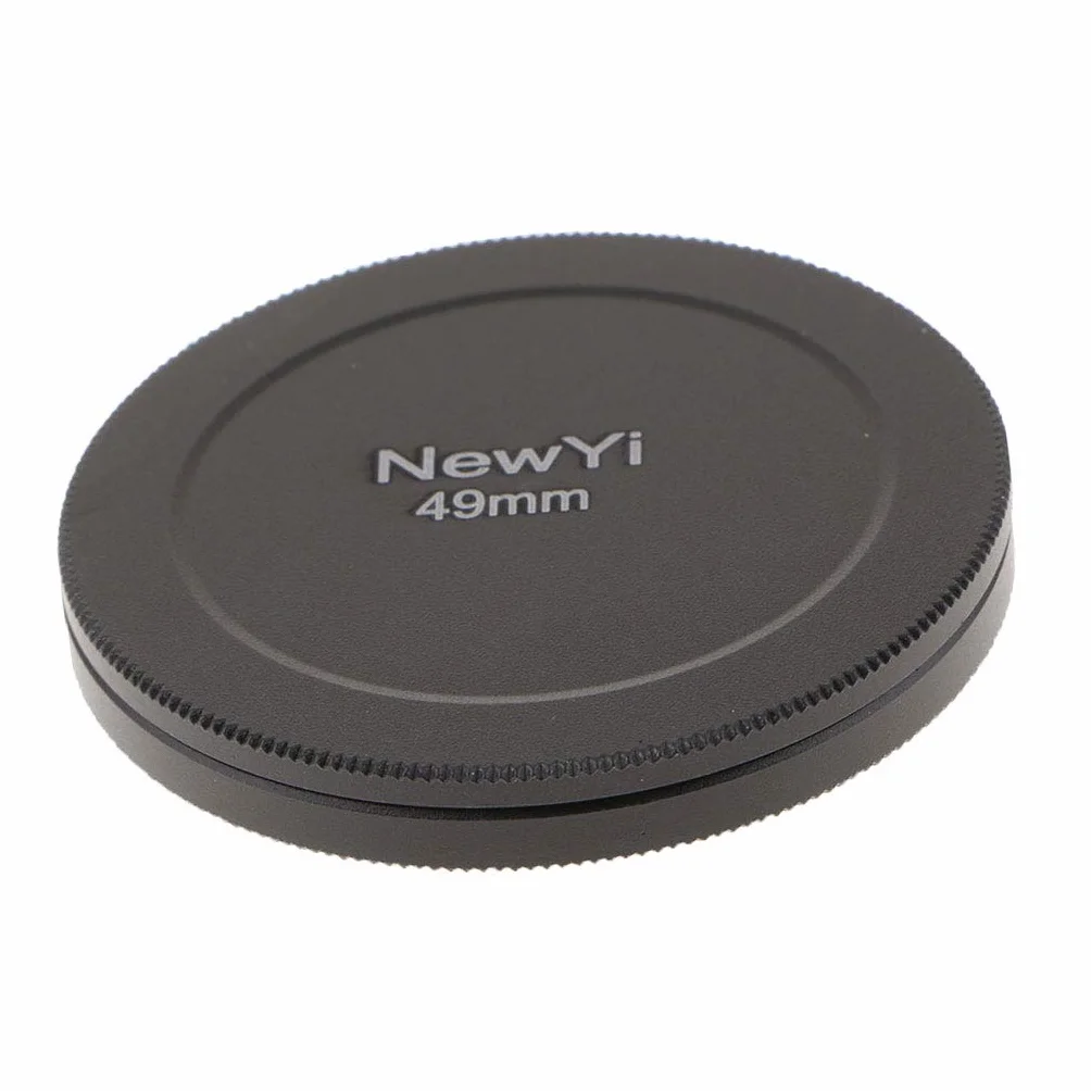 Lot de 3 capuchons de protection en métal pour filtre d'objectif d'appareil photo 49 mm Noir