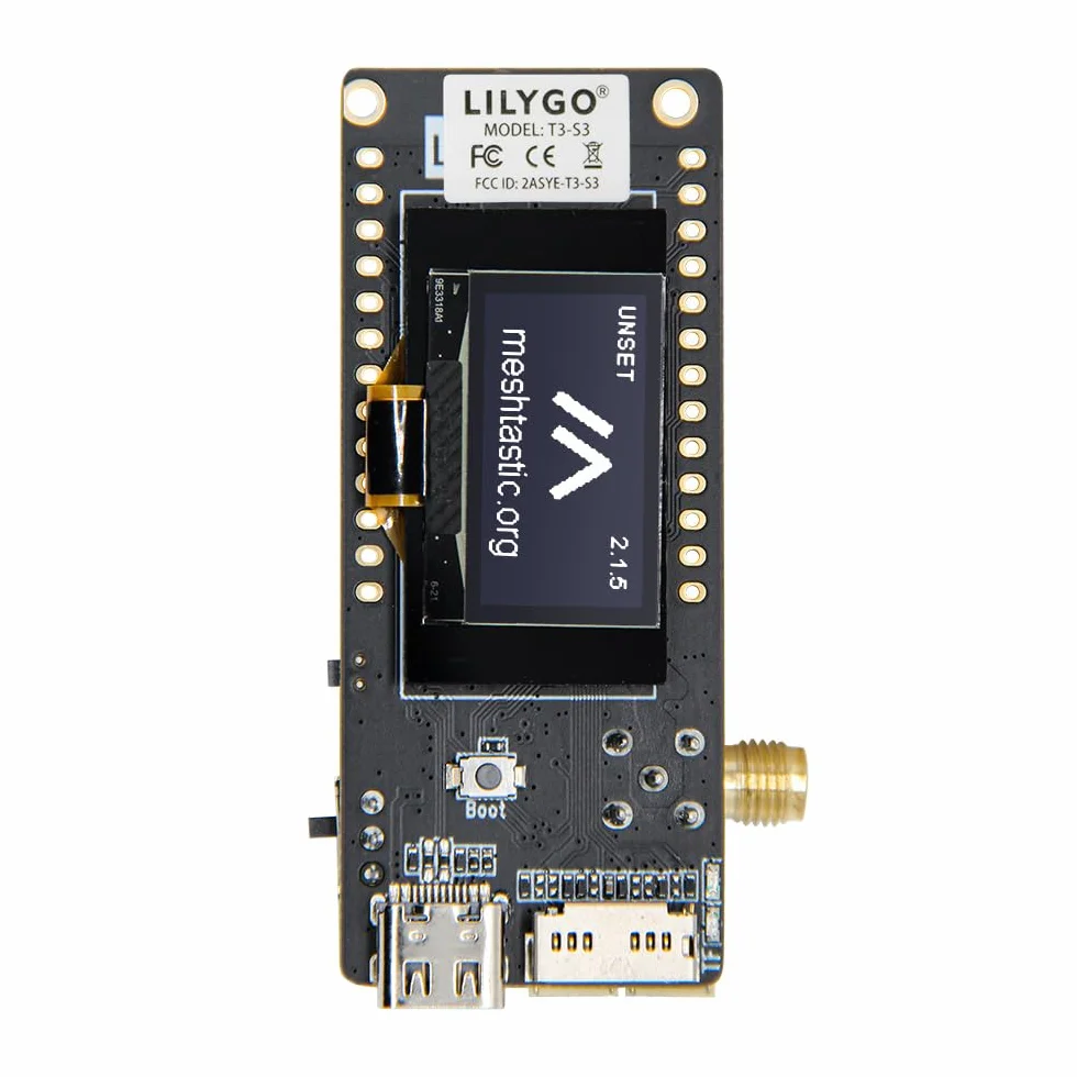 LILYGO TTGO T3S3 ESP32-S3 LoRa Module de développement sans fil Bluetooth WiFi 2,4 G avec écran OLED 0,96"