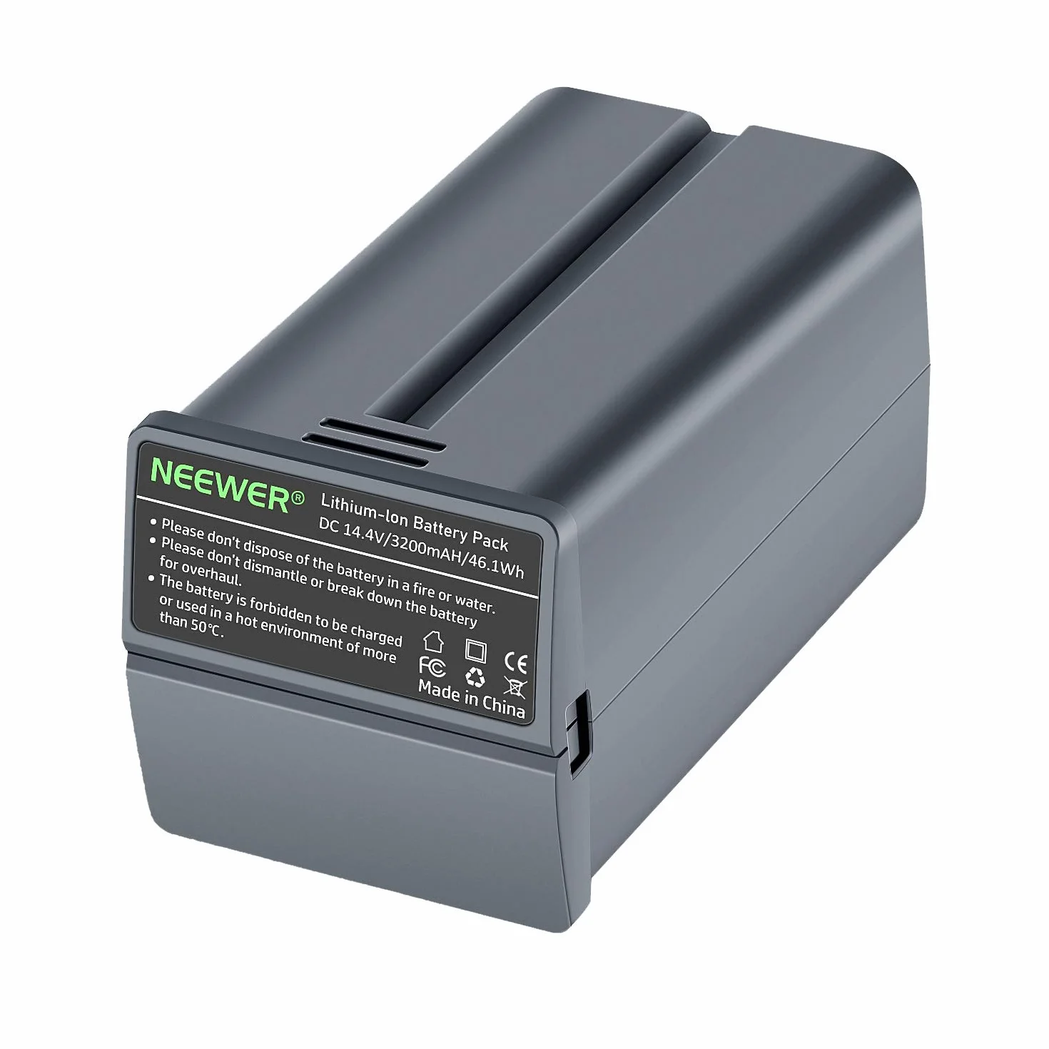 NEEWER 14.4V 3200mAh Li-ION Batterie Flash Rechargeable Haute Capacité Compatible avec NEEWER Q3 et Q3 (2ème Version) Flash Strobe