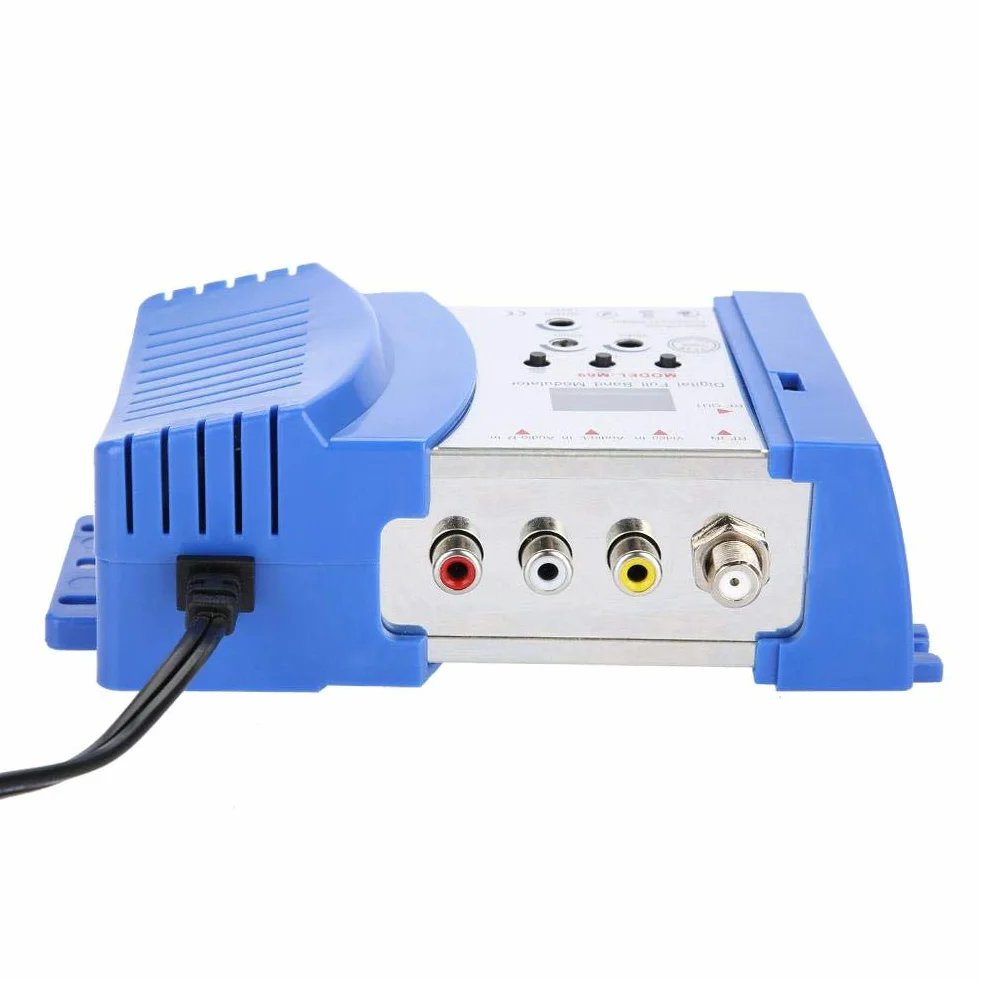 Modulateur RF Numérique AV vers RF Convertisseur VHF UHF 47-868 MHz 110-240V Prise UE Bleu