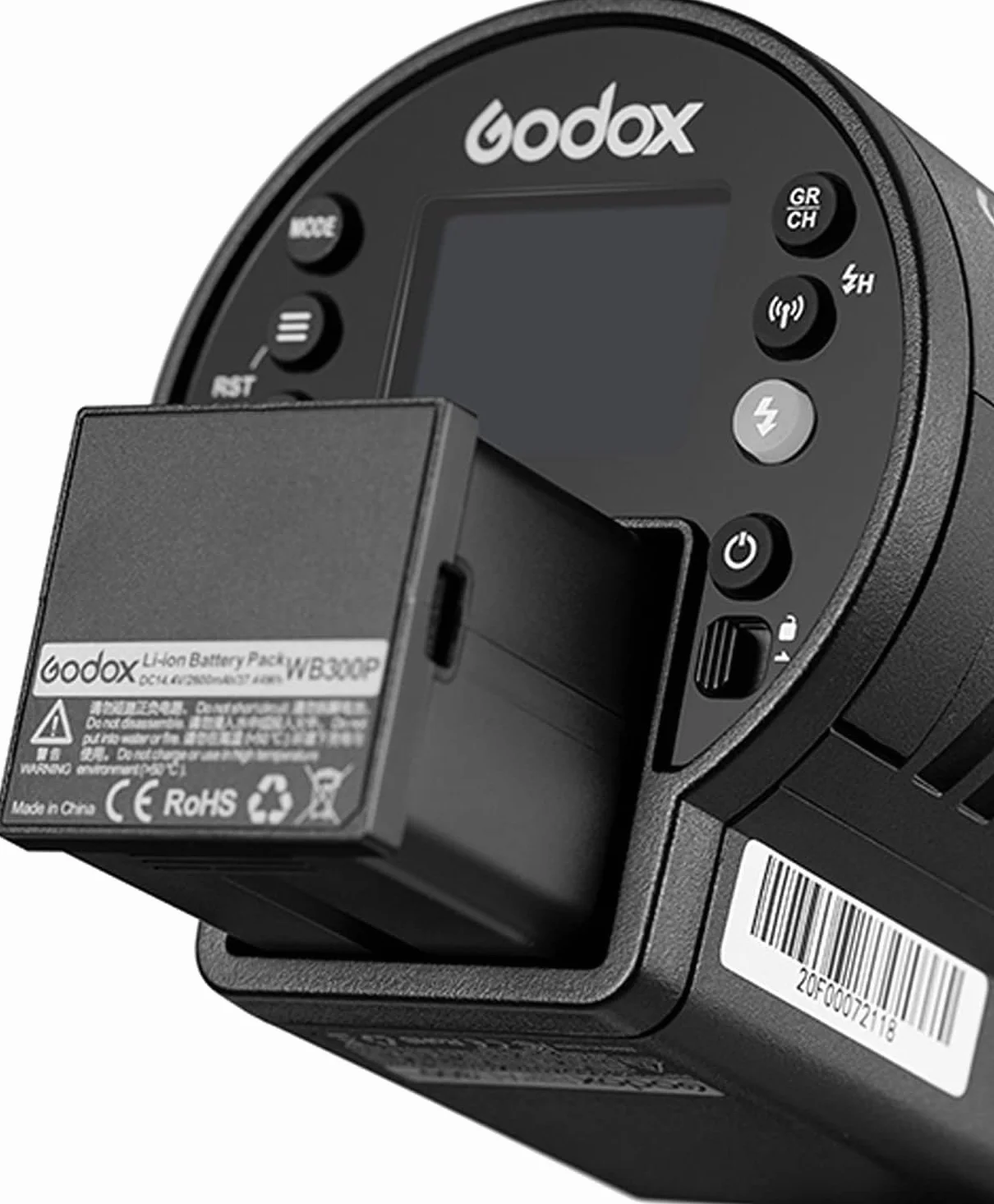 Godox AD300PRO AD300PROII WB300P Li-ION Accu 14.4V/2600mAh pour Godox AD300PRO AD300PROII AD300 Pro II Blitz
