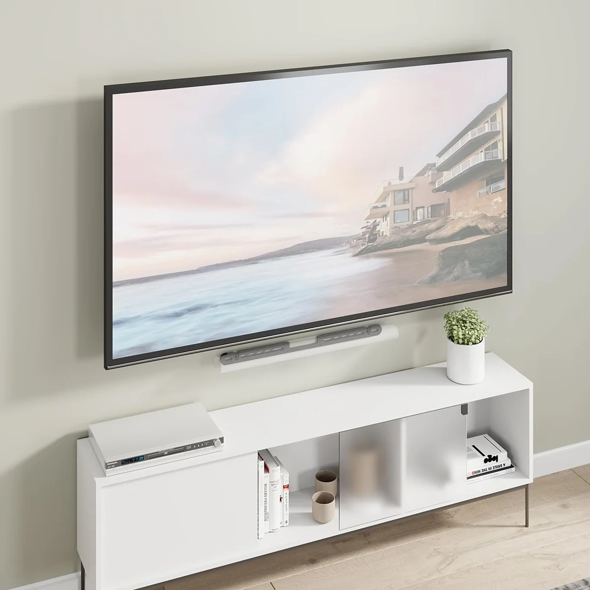 My Wall Support Mural pour Barre de Son Sonos® Arc Ultra HS29L – Design Fin, Amortissement Anti-Vibrations, Montage Flexible au-Dessus et au-Dessous du téléviseur