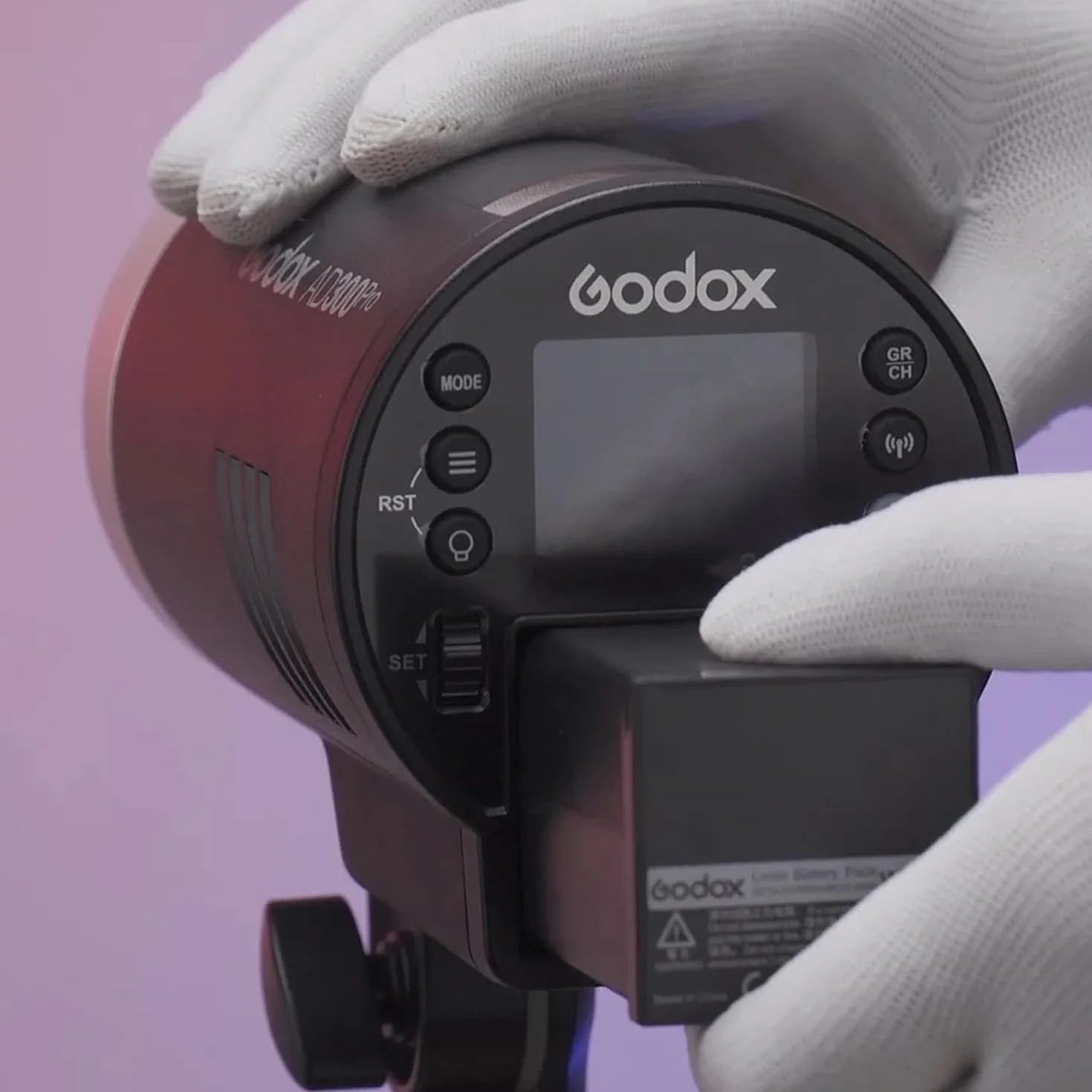 Godox AD300PRO AD300PROII WB300P Li-ION Accu 14.4V/2600mAh pour Godox AD300PRO AD300PROII AD300 Pro II Blitz