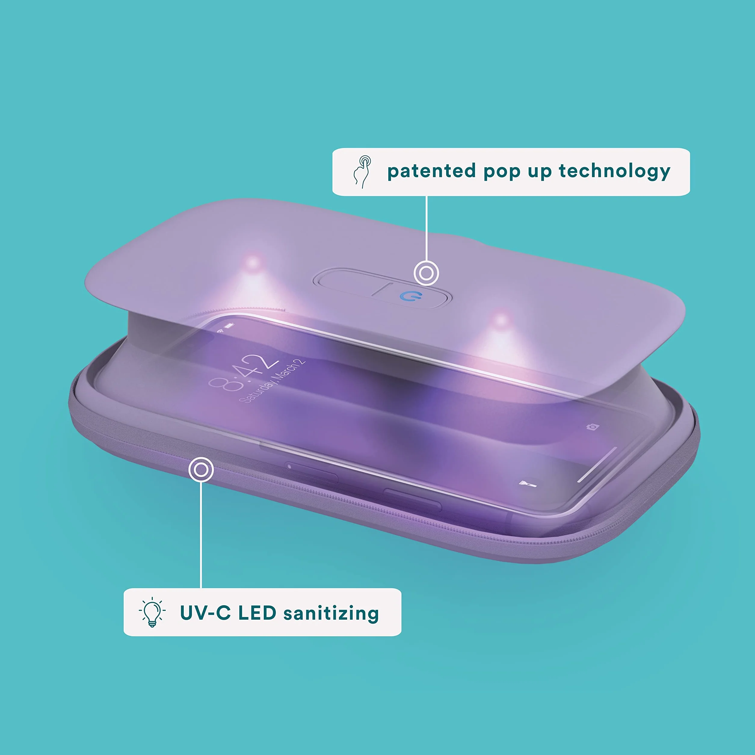 HoMedics Désinfectant UV pour téléphone