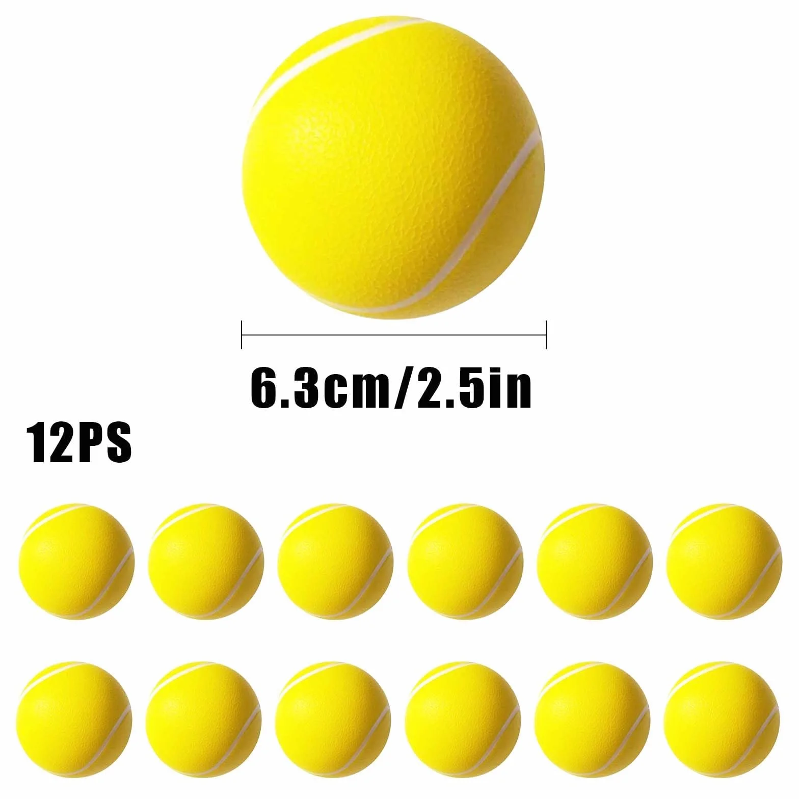 Balles de Tennis en Mousse - Mini Balles Éponge de Sport Pour Entraînement